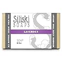 Siliski Soaps Simple Skincare, Hard, Gentle, Bath Soap, All Natural, Vegan And Palm Free - Lavender, 4.5 Oz