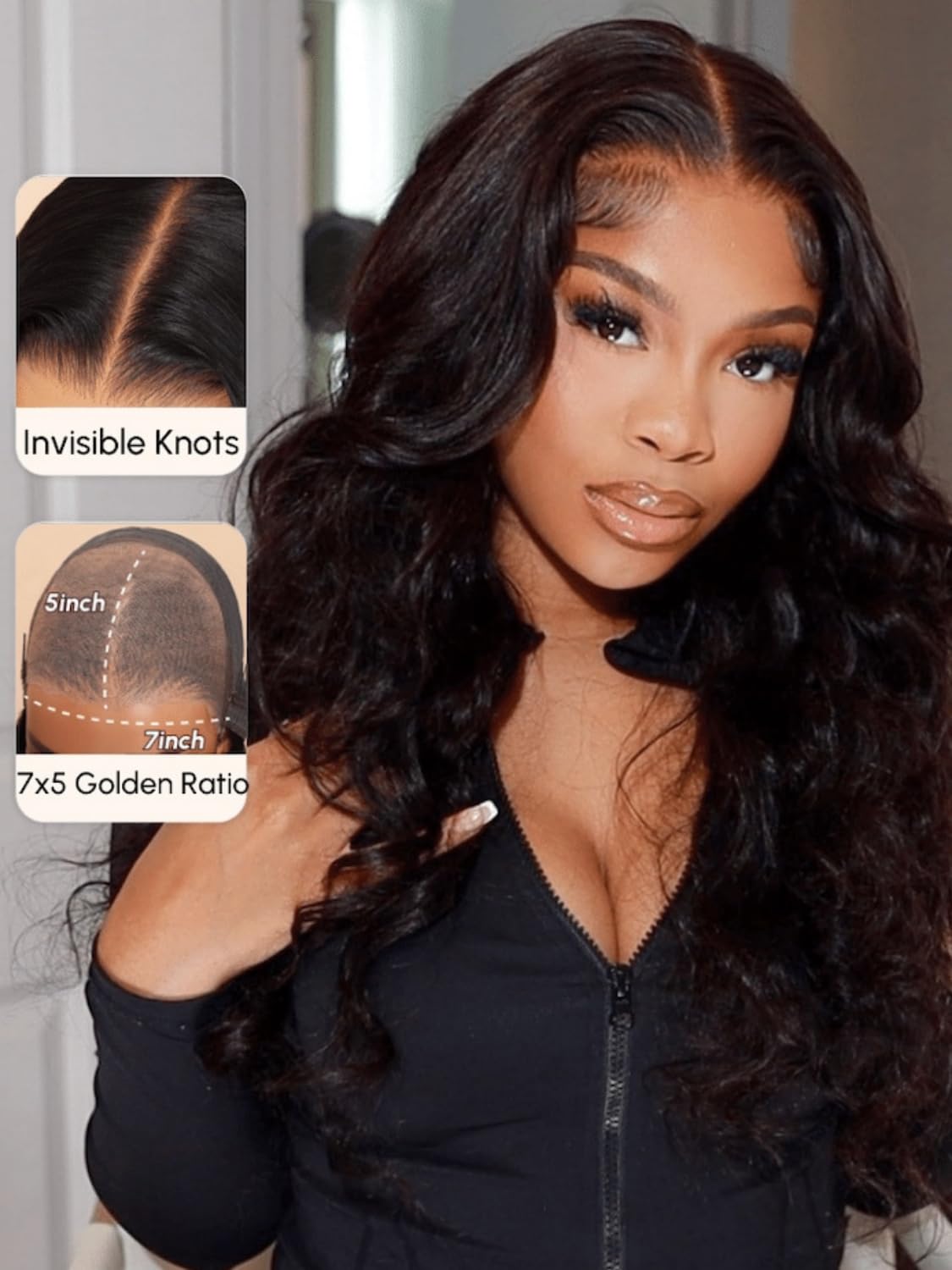 Beauty Forever Pre-Everything Glueless Frontal Wig 13X4 Pre Cut Lace Front Wigs Body Wave Human Hair Put On And Go Hd Lace Bye B
