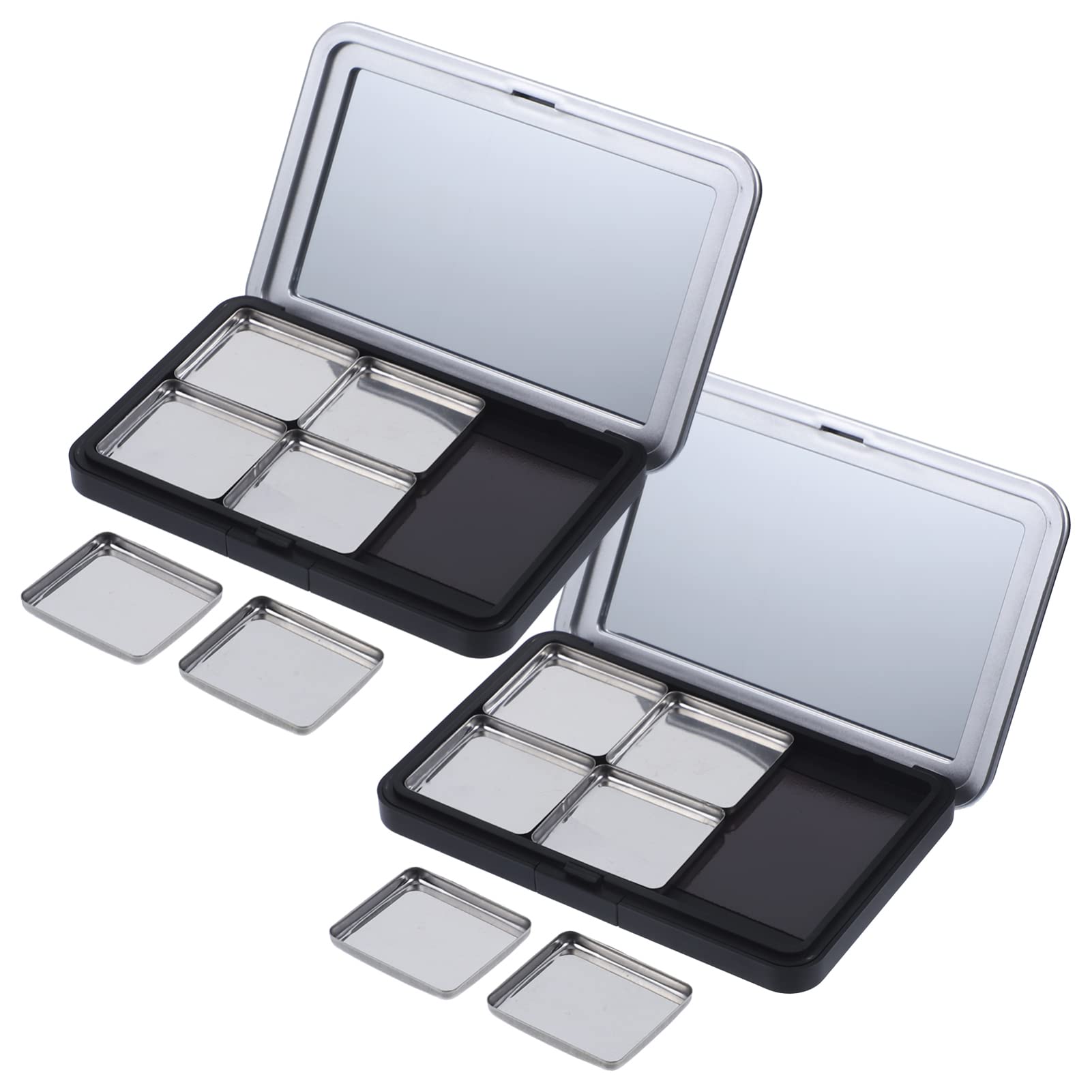 Minkissy Empty Eyeshadow Palette Magnetic Makeup Palette With Mirror Refillable Eyeshadow Palette Empty Lipstick Pallet Empty Ey