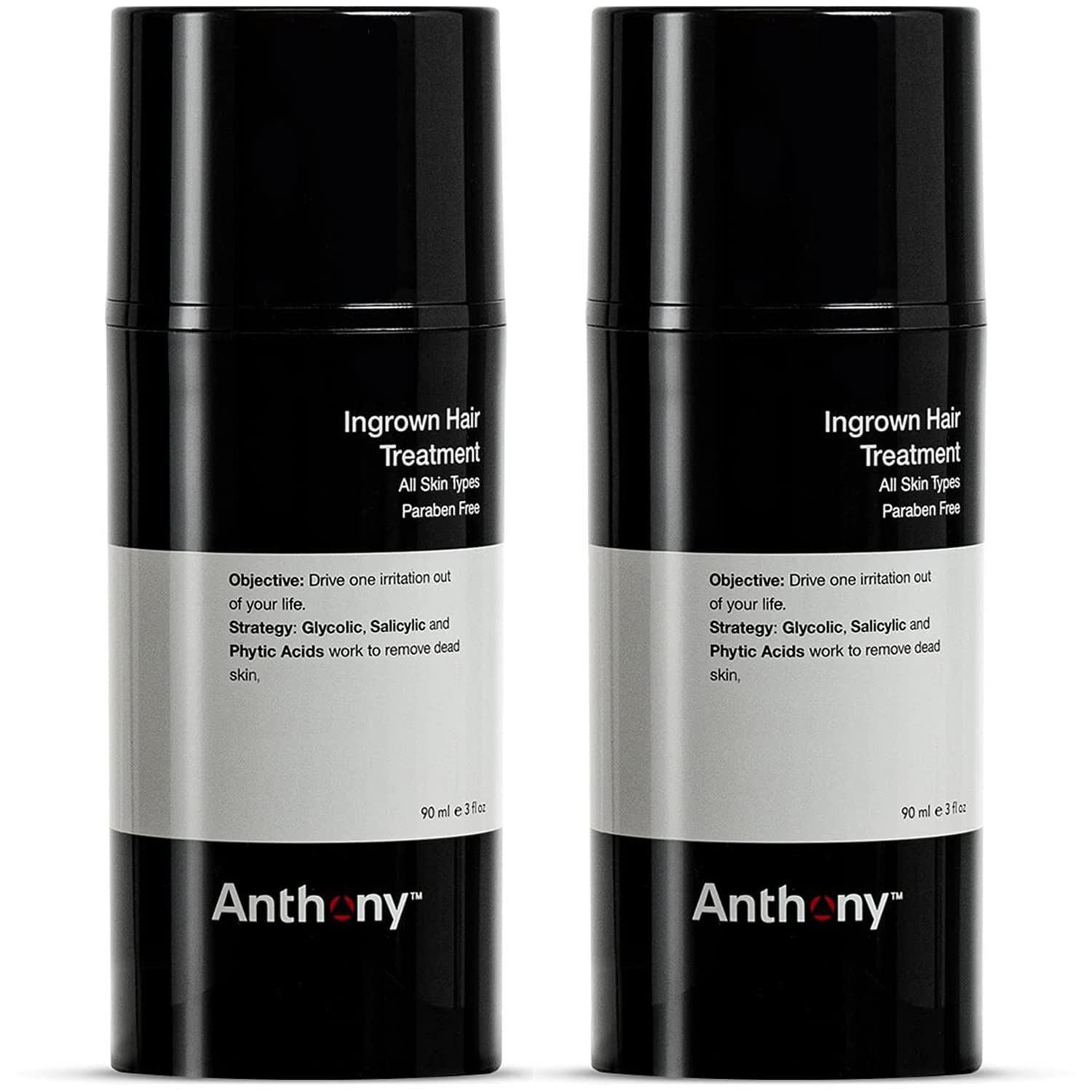 Anthony Ingrown Hair Treatment For Men (Pack Of 2) - Gel Solution To Calm Down Razor Burn - Scar And Redness Eliminator, Bump Re