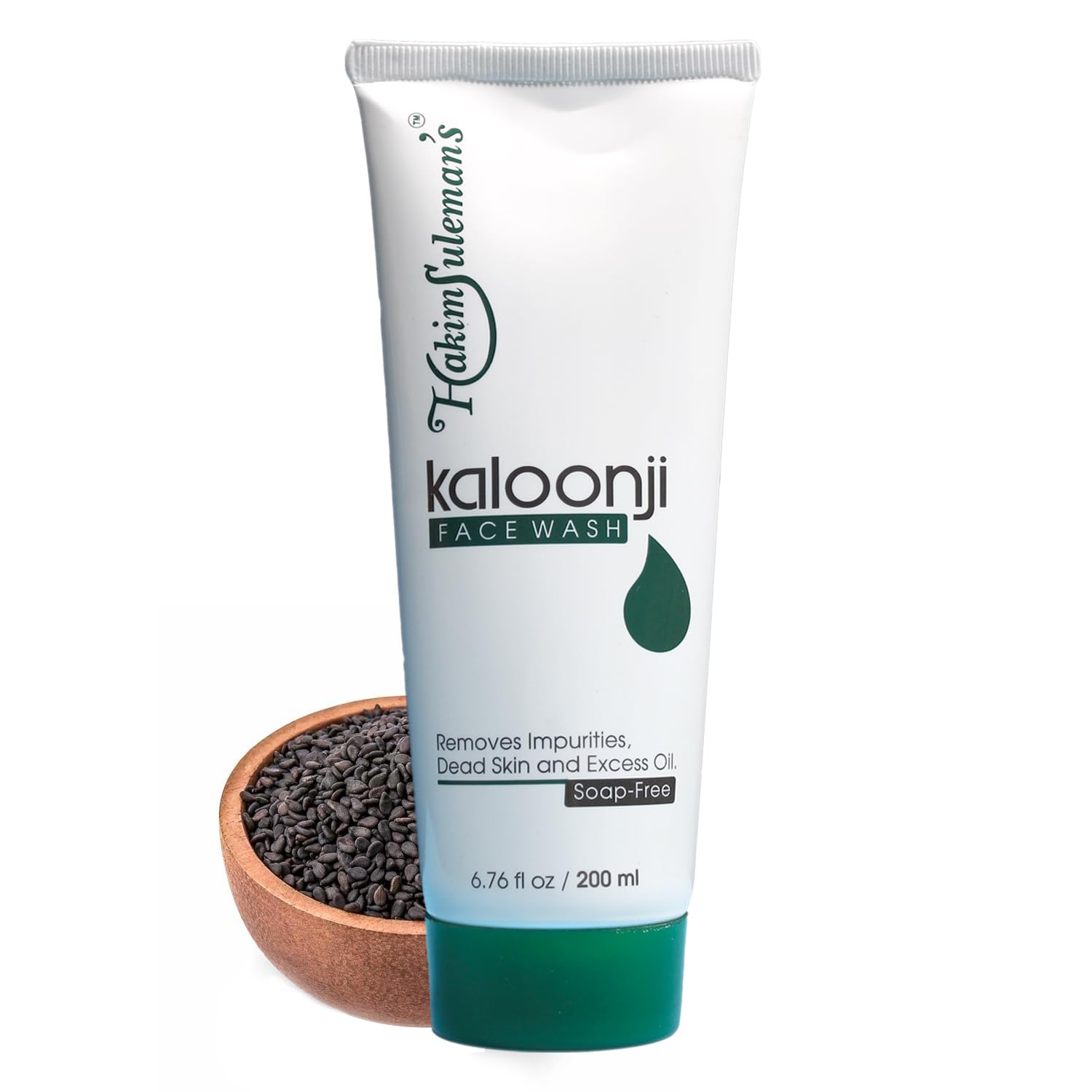 Hakim SulemanS Kalonji Face Wash For Tan Removal, Natural & Ayurvedic Face Cleanser Men & Women, Gently Exfoliates, Suitable Fo