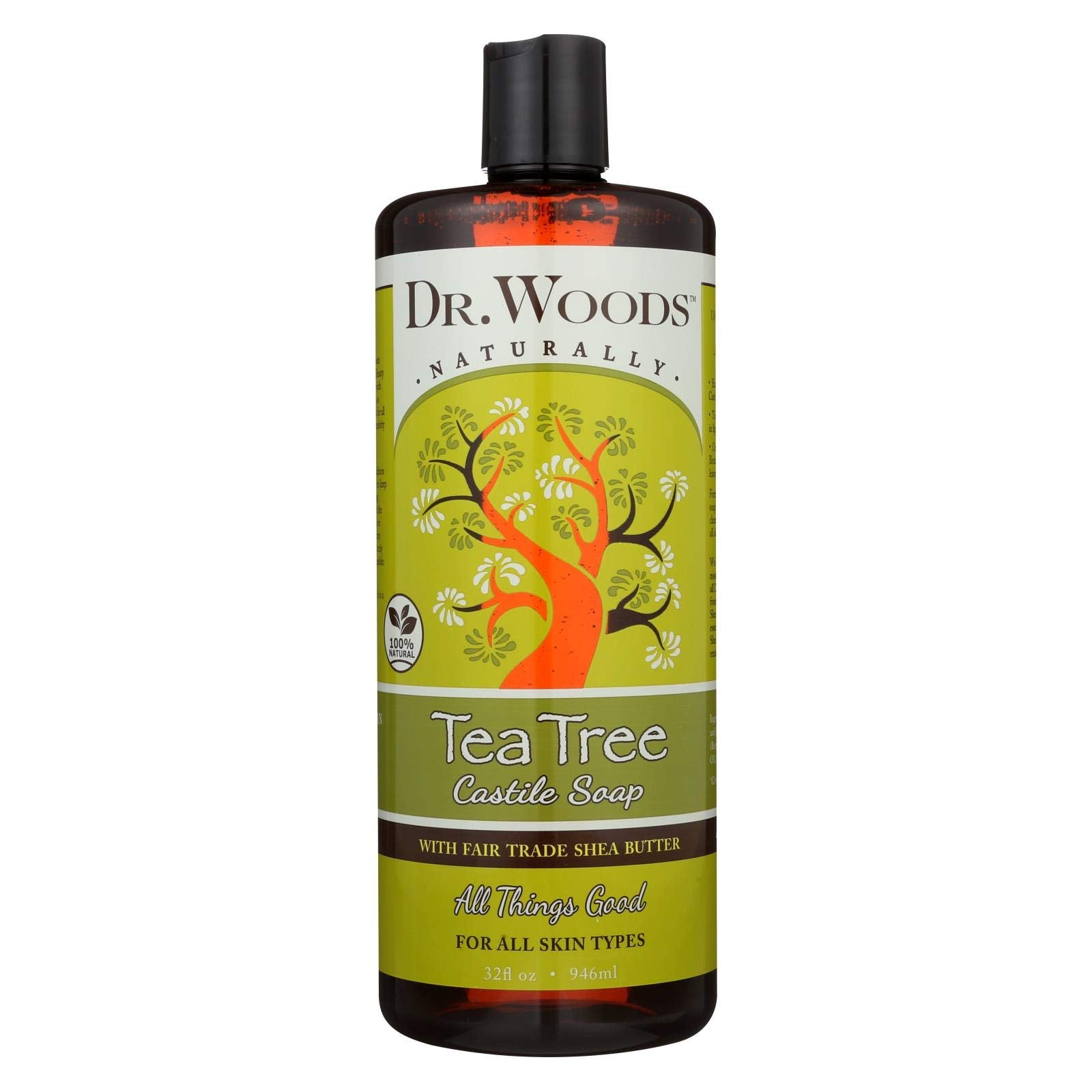 Dr. Woods Shea Vision Pure Castile Soap Tea Tree - 32 fl oz