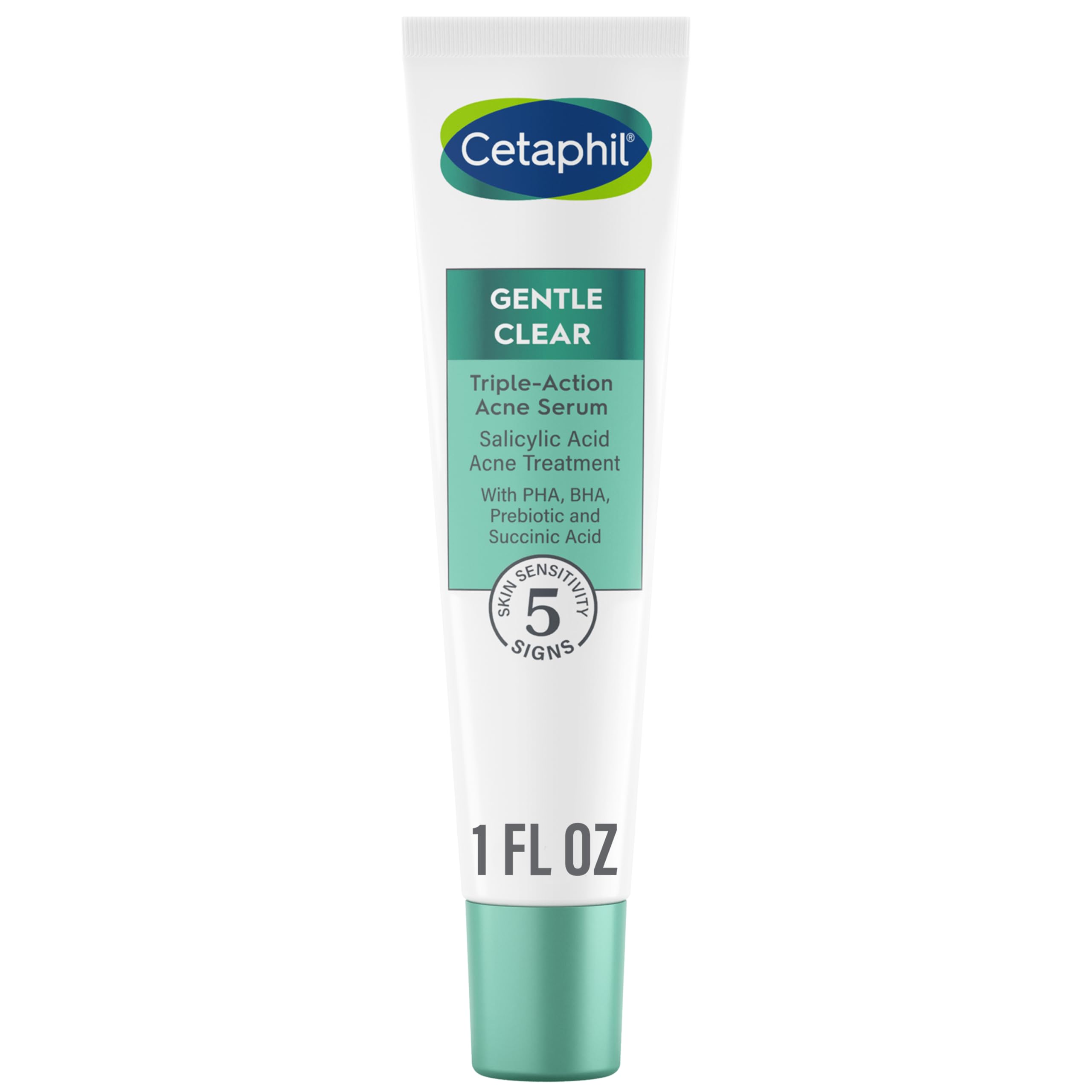 Cetaphil Gentle Clear Triple-Action Acne Treatment Serum With Salicylic Acid, Treats And Prevents Acne, Great For Post-Acne Mark