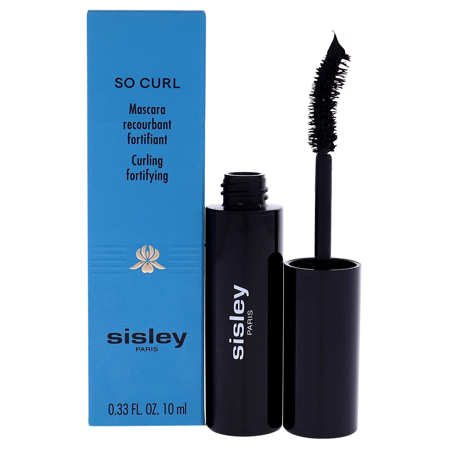 Sisley Paris So Curl Curling Fortifying Mascara, 01 Deep Black, 033 Ounce