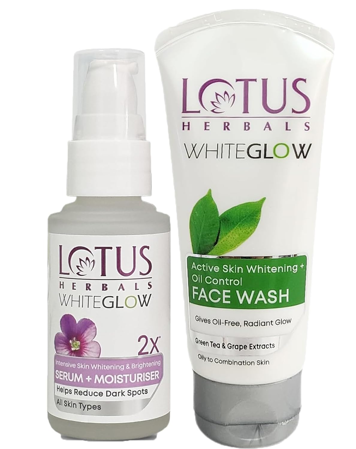 Lotus Herbals Whiteglow Active Skin Whitening And Oil Control Facewash | 100G+ Whiteglow Intensive Skin Whitening & Brightening 