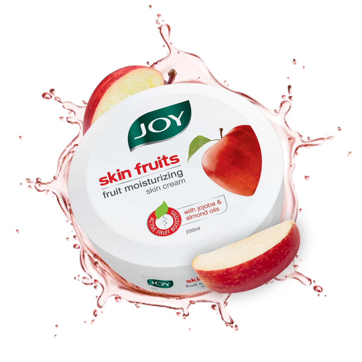 Joy Skin Fruits Moisturizer For Dry Skin (200Ml), Skin Cream For Winters, With Apple, Jojoba & Almond Oil | Quick Absorbing & No