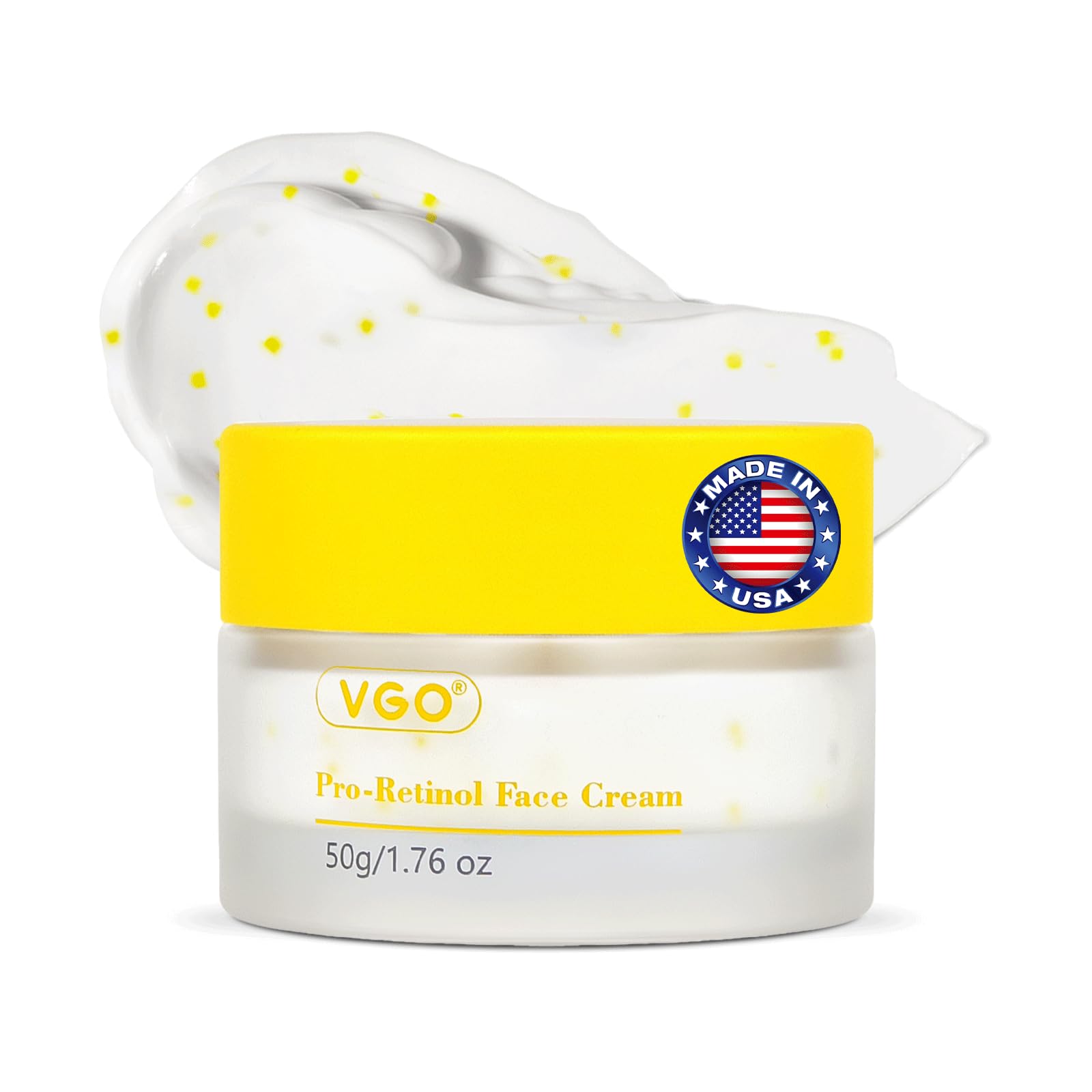 VGO Retinol Cream for Face, 1% Retinol, 1% Bakuchiol, Skin Tightening, Anti Aging and Wrinkle, Facial Firming Cream for All Skin
