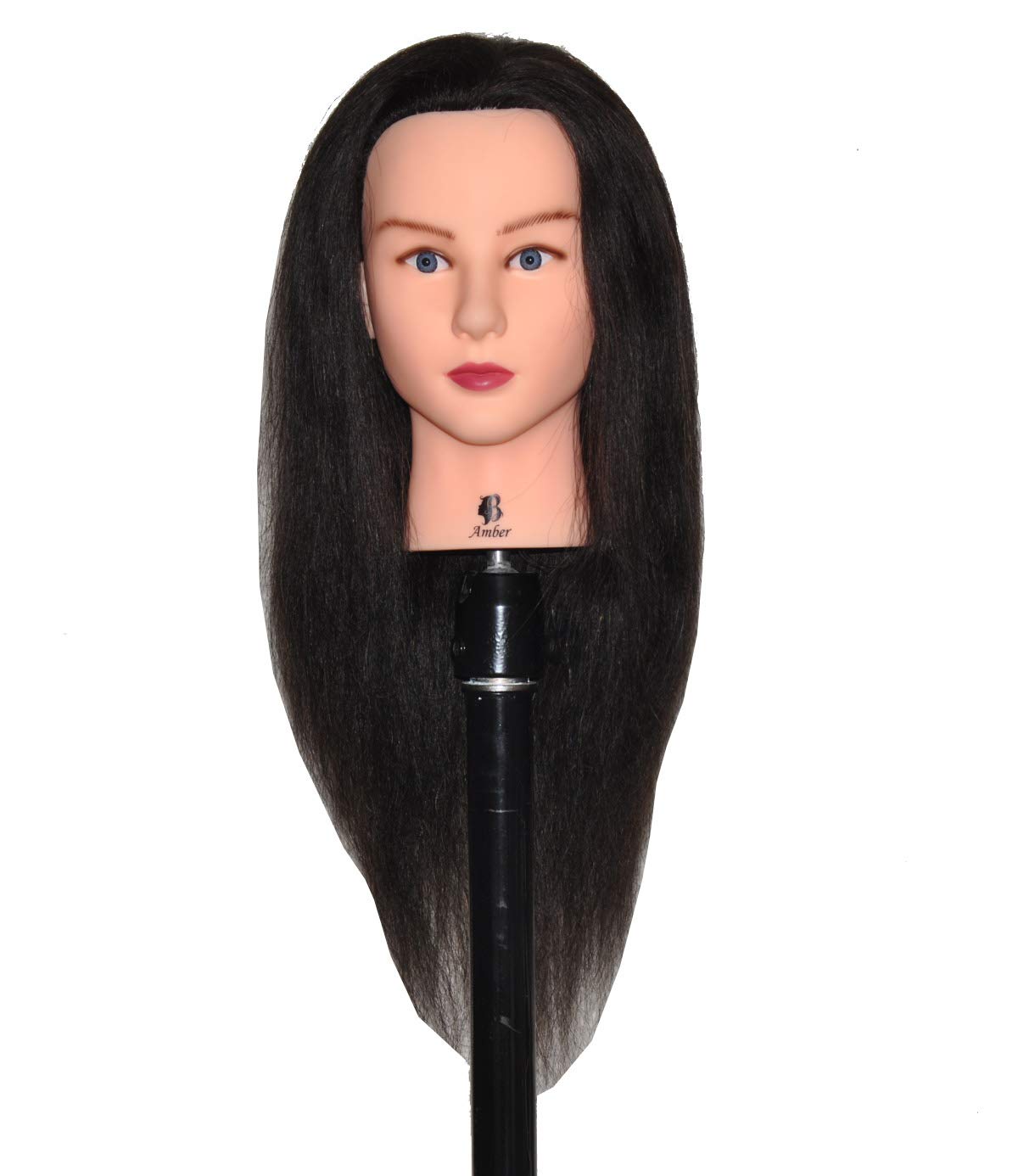 Bellrino 18-19 Cosmetology Mannequin Manikin Training Head with Human Hair
