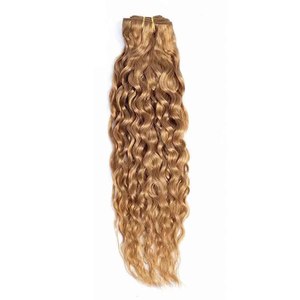Feel Me Brazilian Water Wave Bundles Color 27 Honey Blonde Brazilian Human Hair Bundles 100% Unprocessed Hair Extension Bundles