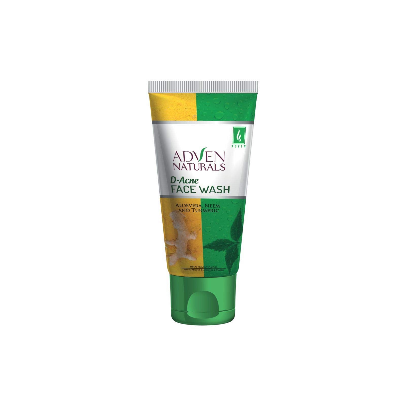 Adven DAcne Facewash For Spotless Glowing AcneFree Skin | Prevents Pimples | Natural Ingredients With Aloe Vera, Neem & Turmer
