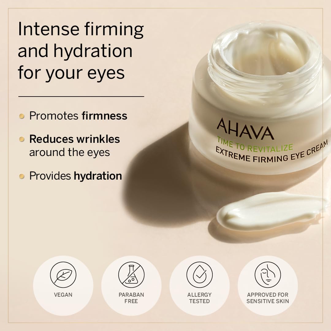 Ahava Extreme Firming Eye Cream - Firms, Hydrates, Smoothes & Reduce Wrinkles Of Eye Area, Enriched With Extreme Complex, Exclus