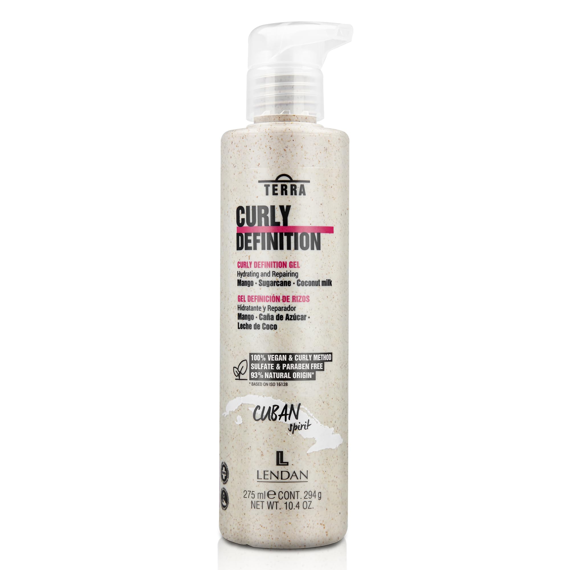 Lendan - Curl Defining Gel - Terra Curly Definition - 300 ml - Enhances and Defines Curls - Lightweight Formula - Hydrates Hair 