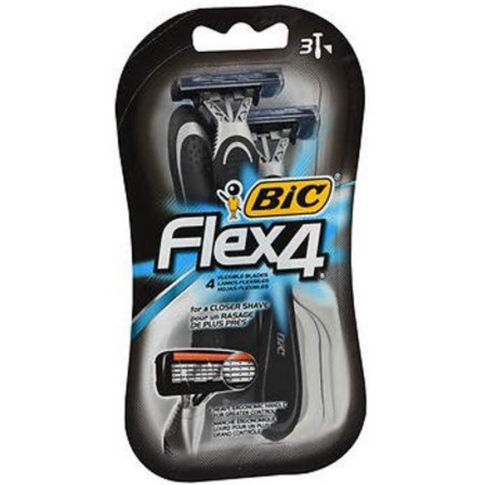 Bic Flex 4 Quad Shvr3ct Size 3ct