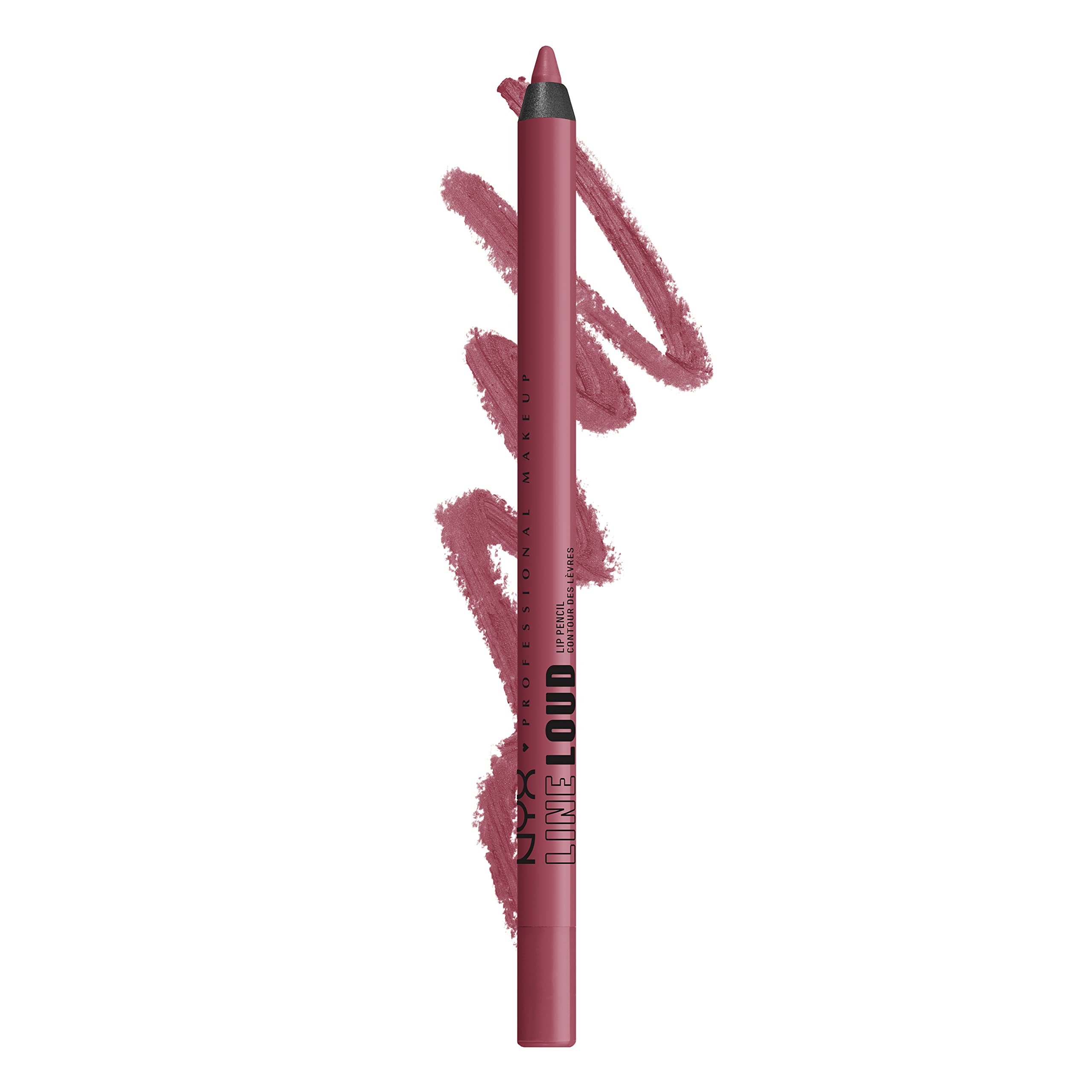 NYX PROFESSIONAL MAKEUP Line Loud Lip Liner, Longwear and Pigmented Lip Pencil with Jojoba Oil  Vitamin E - goal getter (Deep Ra