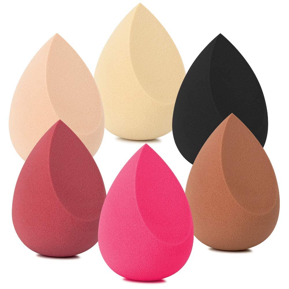 Mepoint Makeup Sponge, 3 Pcs MultiColored Blender Blending Beauty Sponges For Foundations,Powders & Creams, Vegan, Cruelty Free