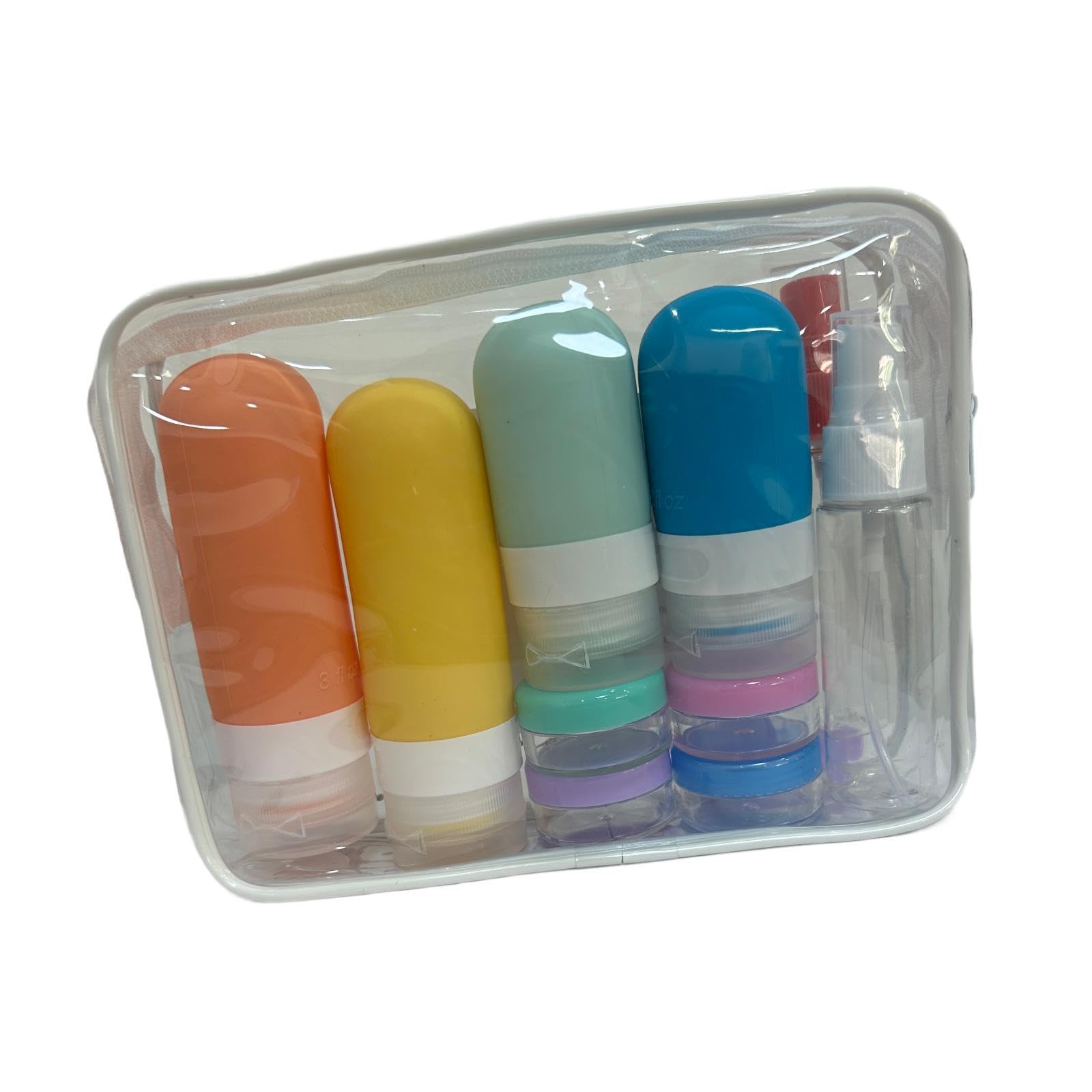 Heavenglow 16Pcs Travel Bottles Multipurpose Containers For Eye Cream Cosmetics Shampoo Yellow