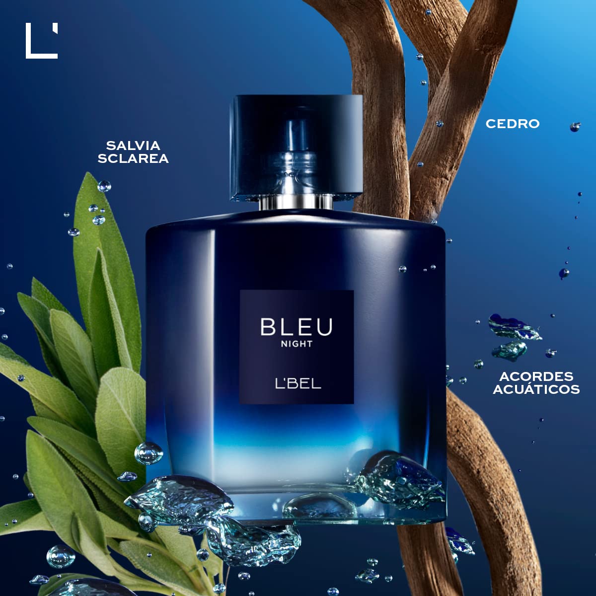 L'Bel - Bleu Intense Night Perfume for Men Long Lasting 100 ml
