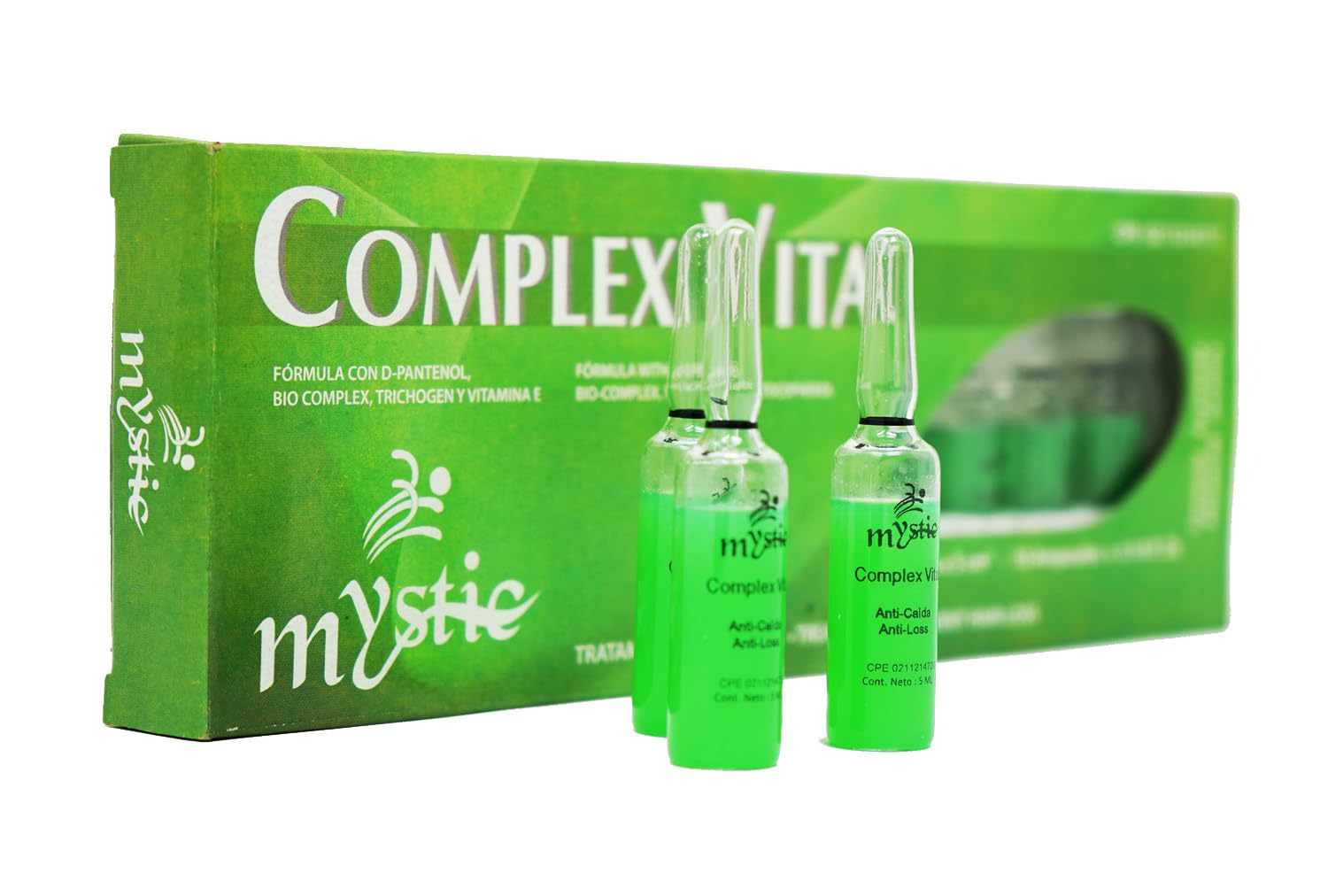 Kleravitex Mystic Complex Vital Ampoules For Hair Loss and Thinning - Regrowth Treatment With Biotin Bio-Complex and Tocopherol