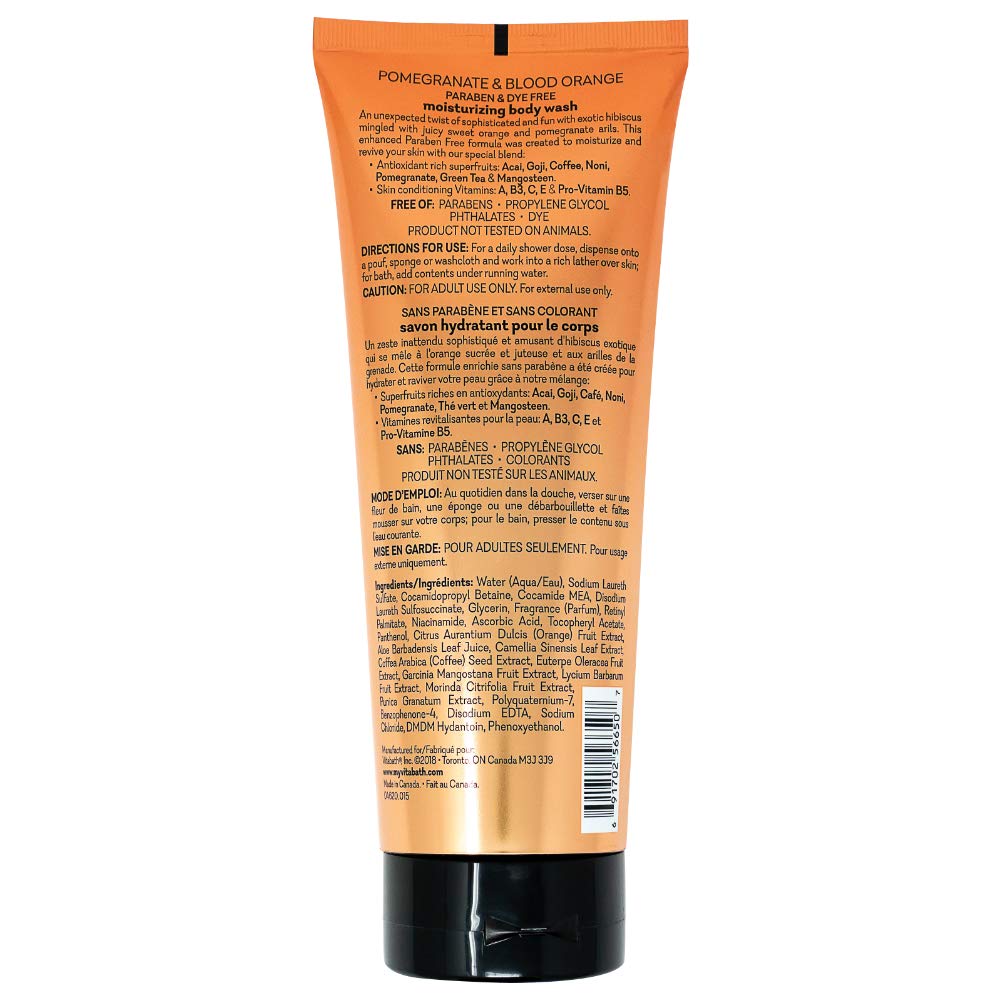 Vitabath Pomegranate Blood Orange Body Wash By Vitabath For Unisex - 10 Oz Body Wash, 10 Oz