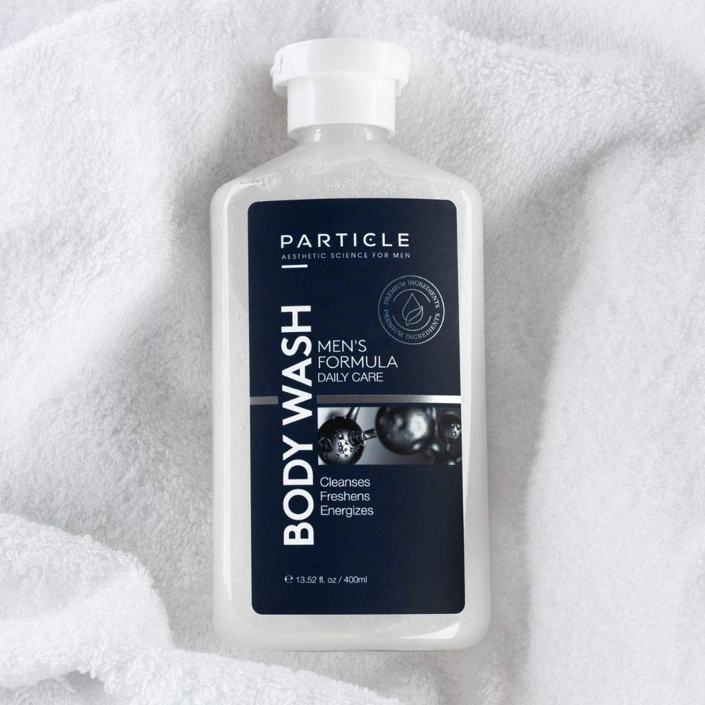 Particle Mens Body Wash - Hydrating Shower Gel, Refreshing & Moisturizing, 13.52 Fl Oz - Suitable for All Skin Types & Ages