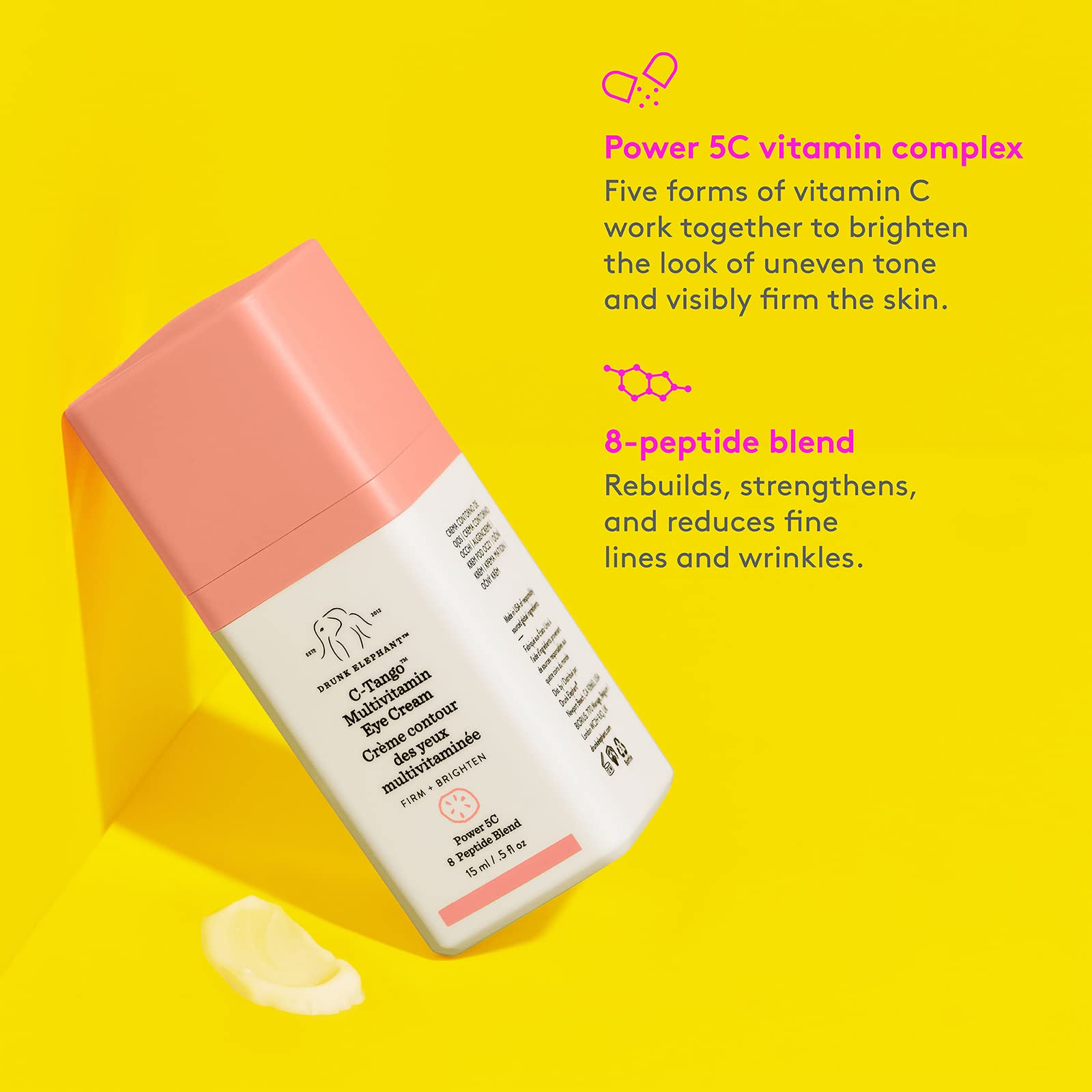 Drunk Elephant C-Tango Multi Vitamin Eye Cream For Women - 0.5 Oz Cream