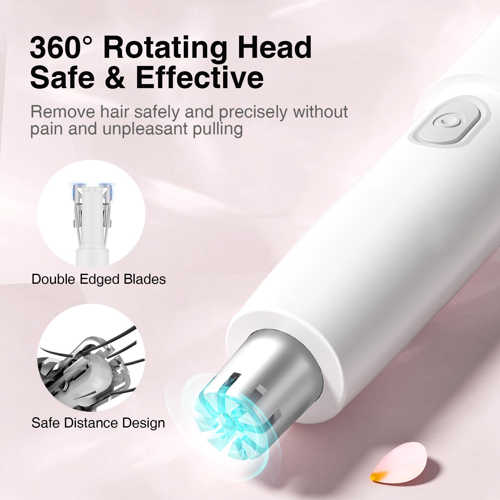 Touchbeauty Ear And Nose Hair Trimmer For Women-2024 Upgraded All-In-One Facial Hair Trimmer With 11,000 Rpm Powerful Motor, Rec