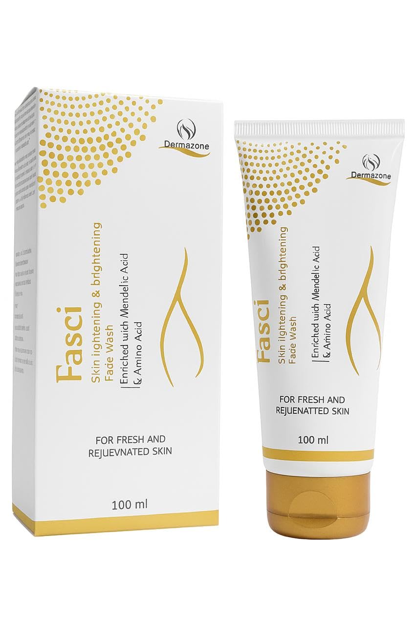 Dermazone Fasci Skin Brightening & Rejuvenating Face Wash | Gentle Daily Cleanser | 100Ml  2 Pack | Suitable For All Skin Types