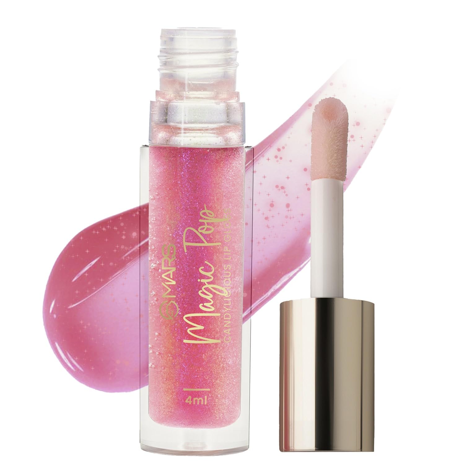Mars Candylicious Sheer Lip Gloss For Women | Hydrating & High Shine | Lightweight | Non-Sticky | Enriched With Vitamin-E, Hyalu