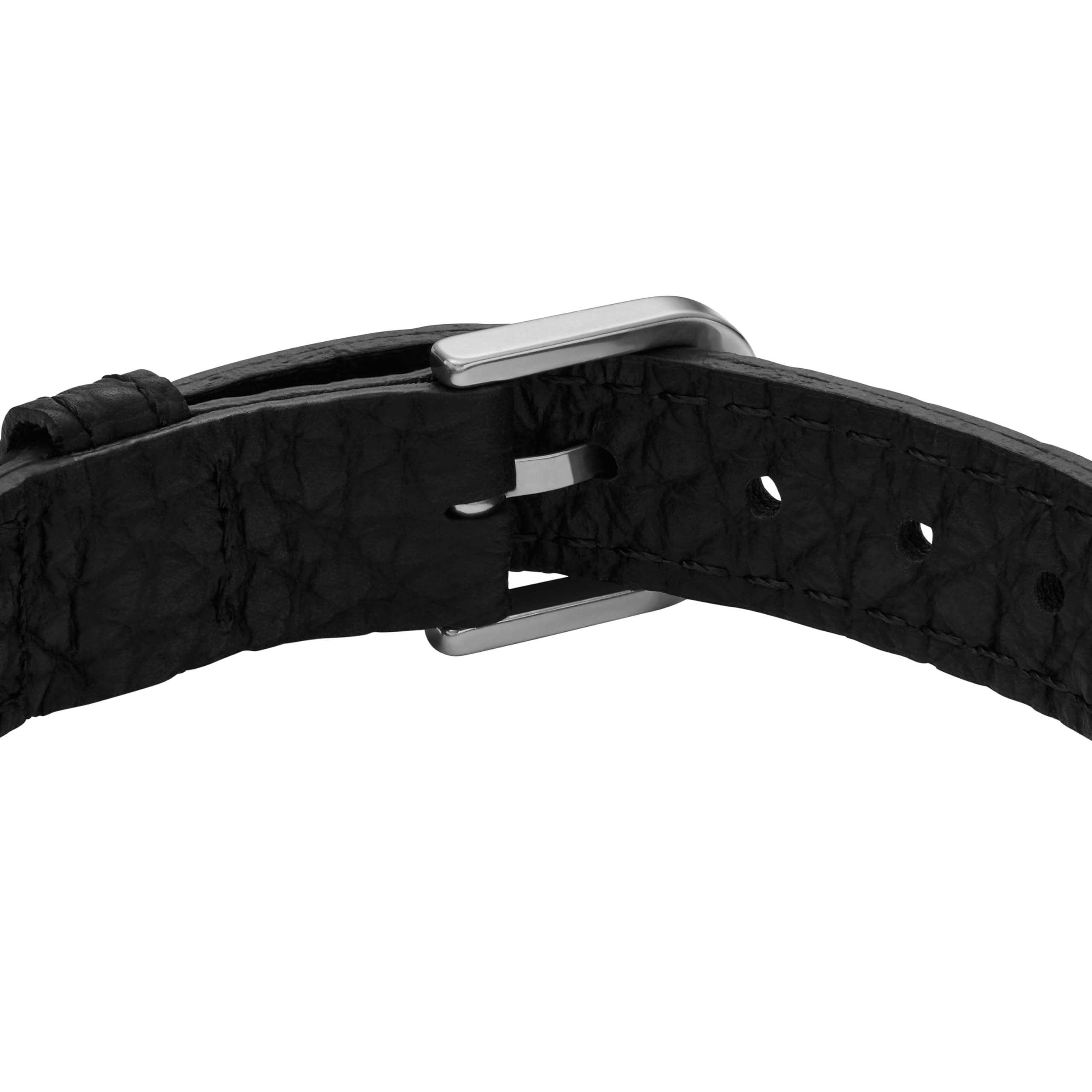 Fossil Men's Stainless Steel & Leather Black Multi Braided Leather Bracelet, Color: Black (Model: JF04473040)
