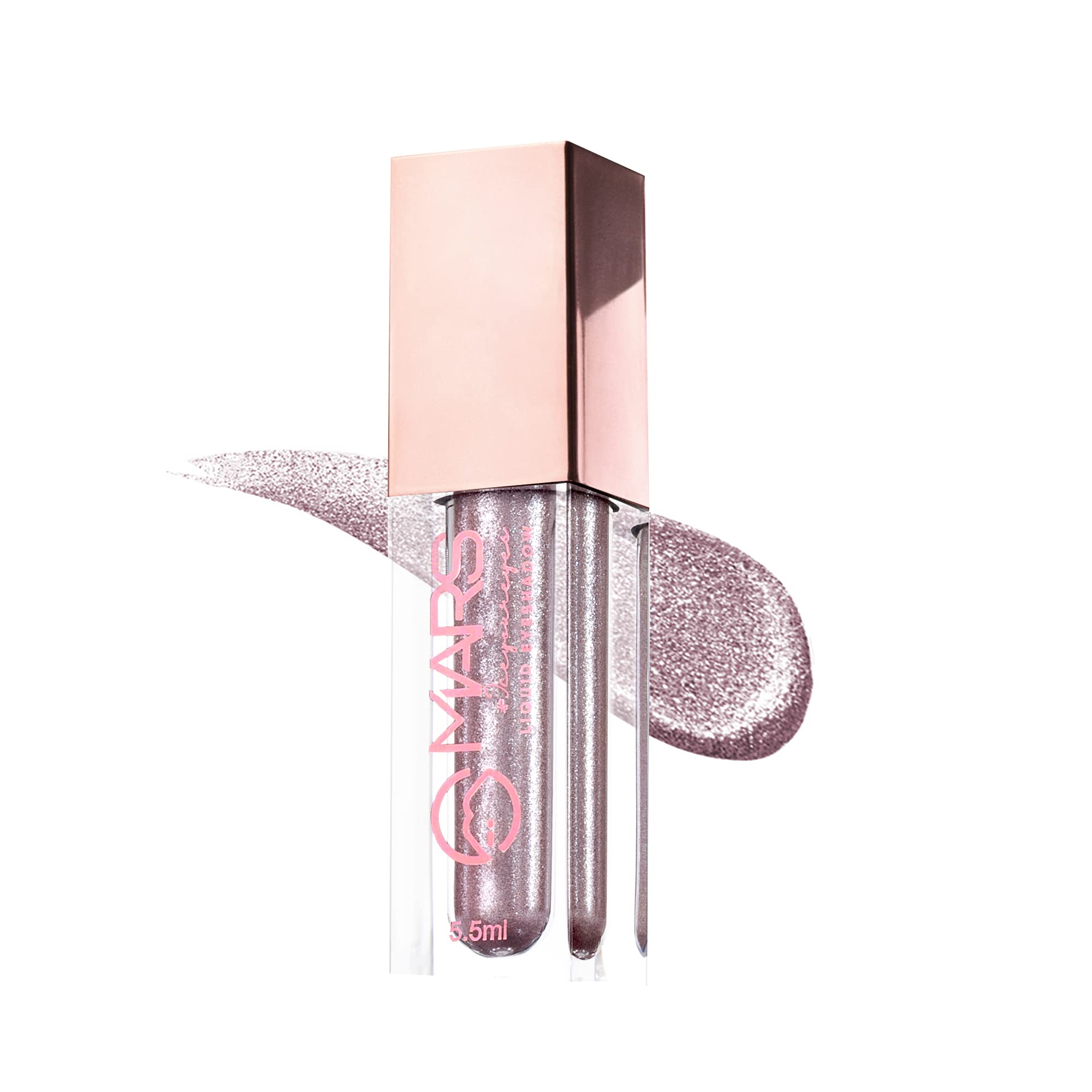Mars Metallic Liquid Glitter Eyeshadow | Waterproof & Highly Pigmented | Smooth Glide Formula (5.5Ml)(Galactic Dust)