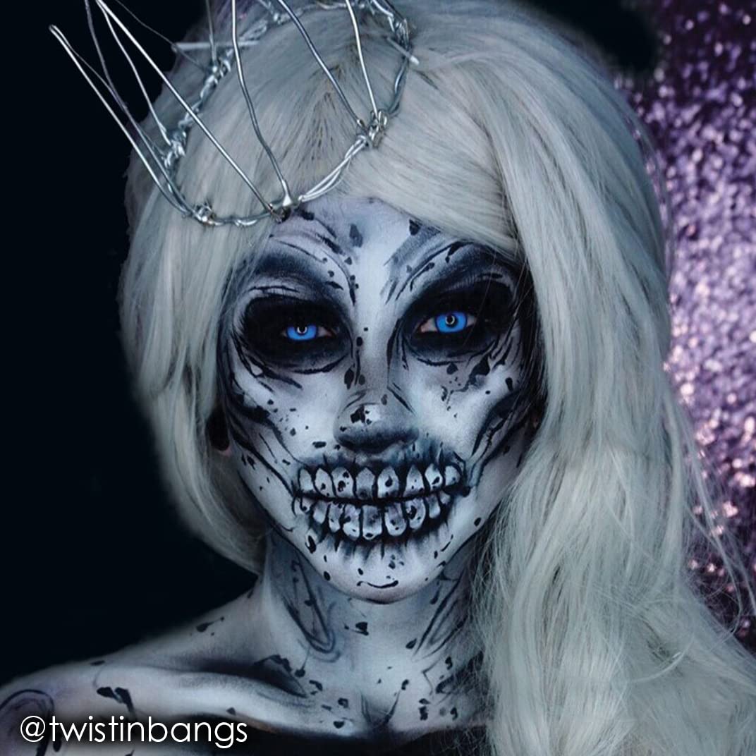 Mehron Makeup Fantasy Fx Cream Makeup  Water Based Halloween Makeup  Moonlight White Face Paint & Body Paint For Adults 1 Fl Oz