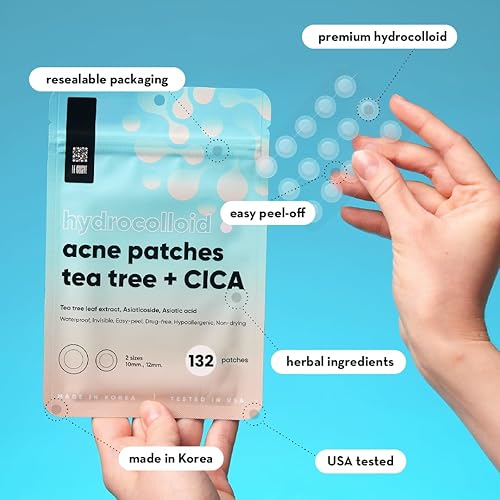 Le Gushe Pimple Patches For Face (132 Dots) - Hydrocolloid Acne Patch For Zits And Blemishes - Invisible Spot Cover Stickers For