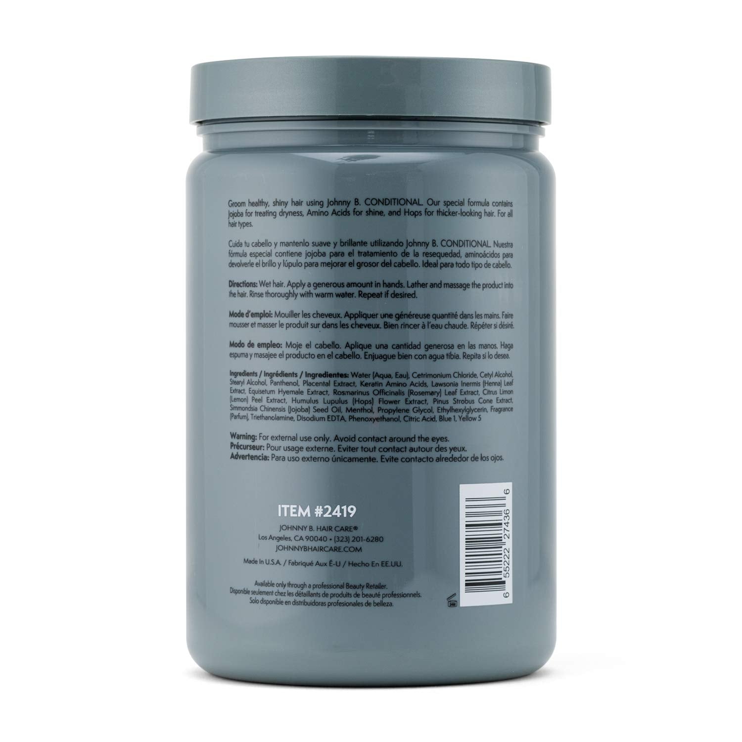 JOHNNY B. Conditional Conditioner 32 oz.