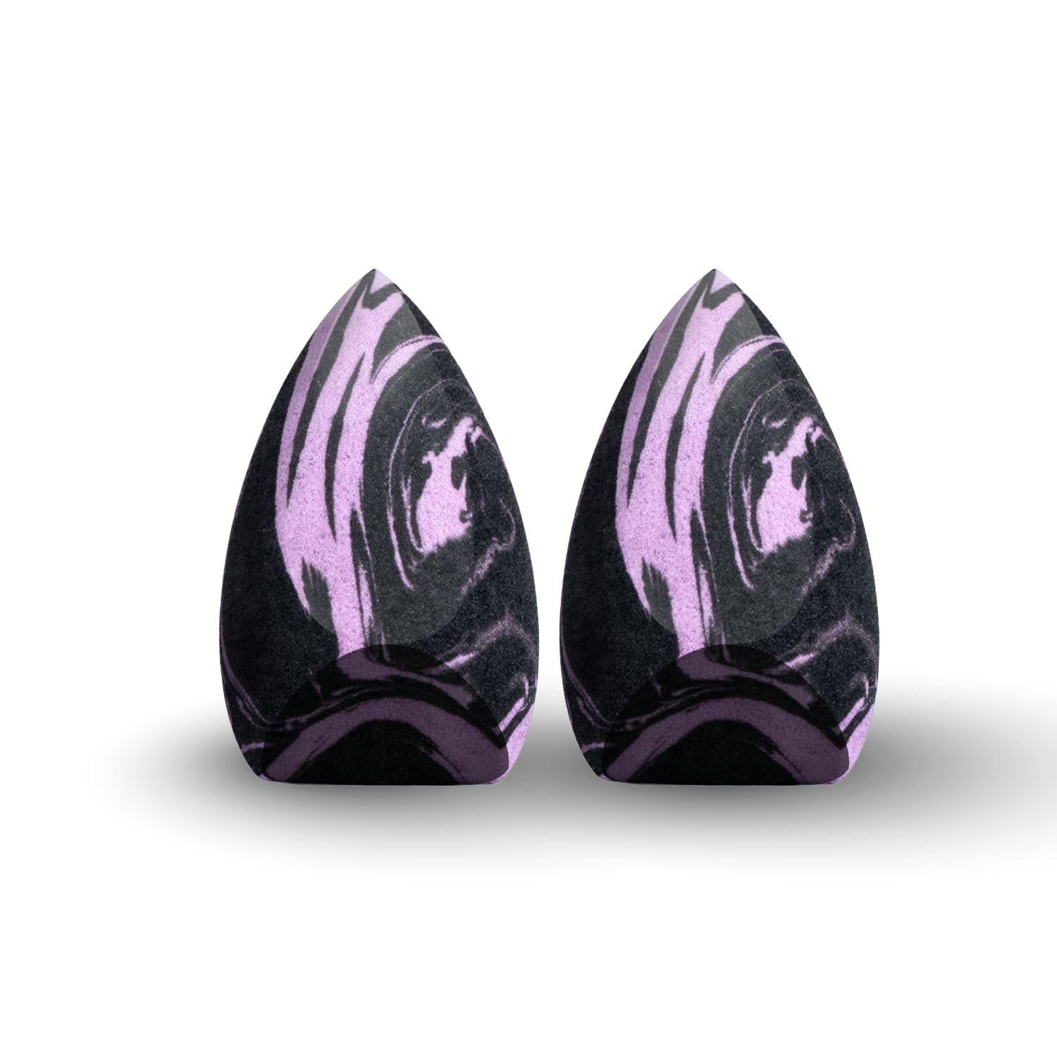 Lakyou Beauty Air Blend Berry Marble Makeup Sponge Set Of 2 | Soft Beauty Blender For Foundation, Concealer & Wet/Dry Use
