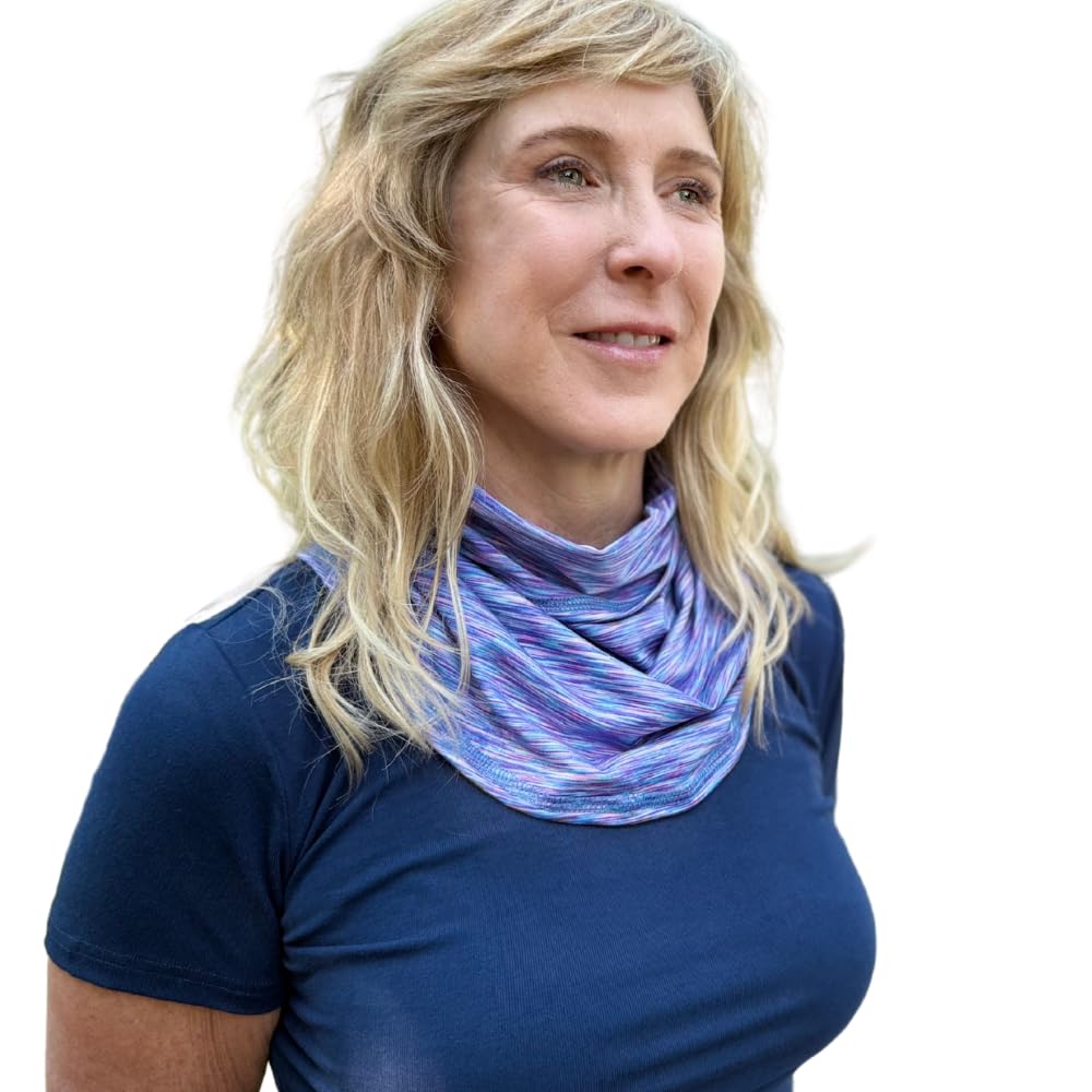 Bandi Upf 50+ Sun Protective Wrap - Neck Gaiter For Women, Uv Protection, Made In The Usa, Twilight, Single Print