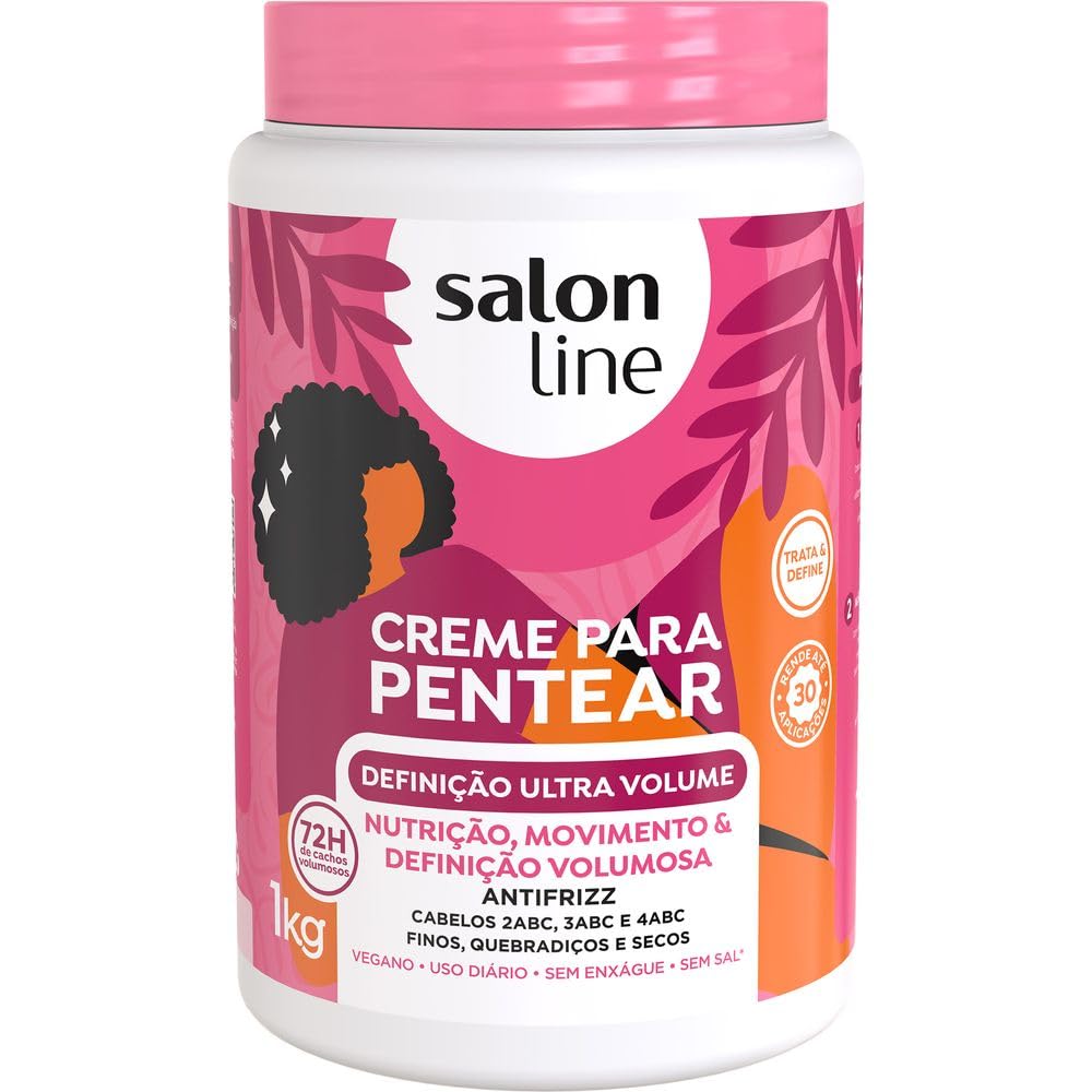 Salon Line - Linha Creme para Pentear - Definicao Ultra Volume 1000 Gr - (Combing Cream - Ultra Volume Definition Net 35,27 Oz)