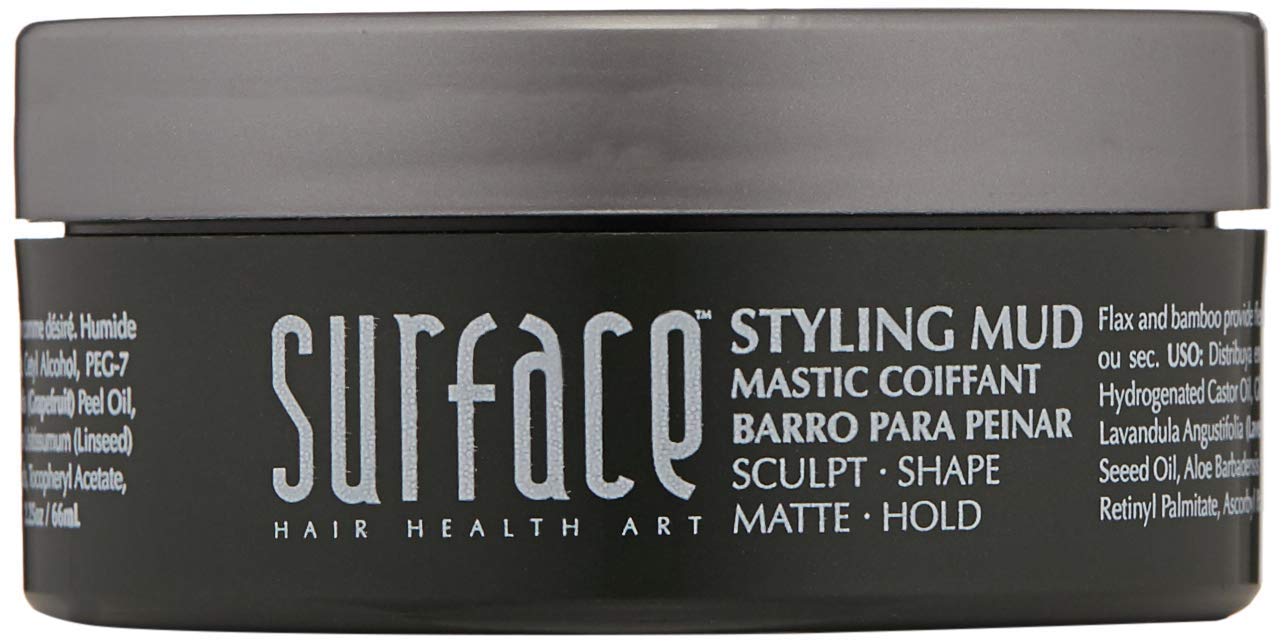 Surface Hair Men Styling Mud, Matte Styling To Shape, Sculpt And Hold, 2.25 Oz.
