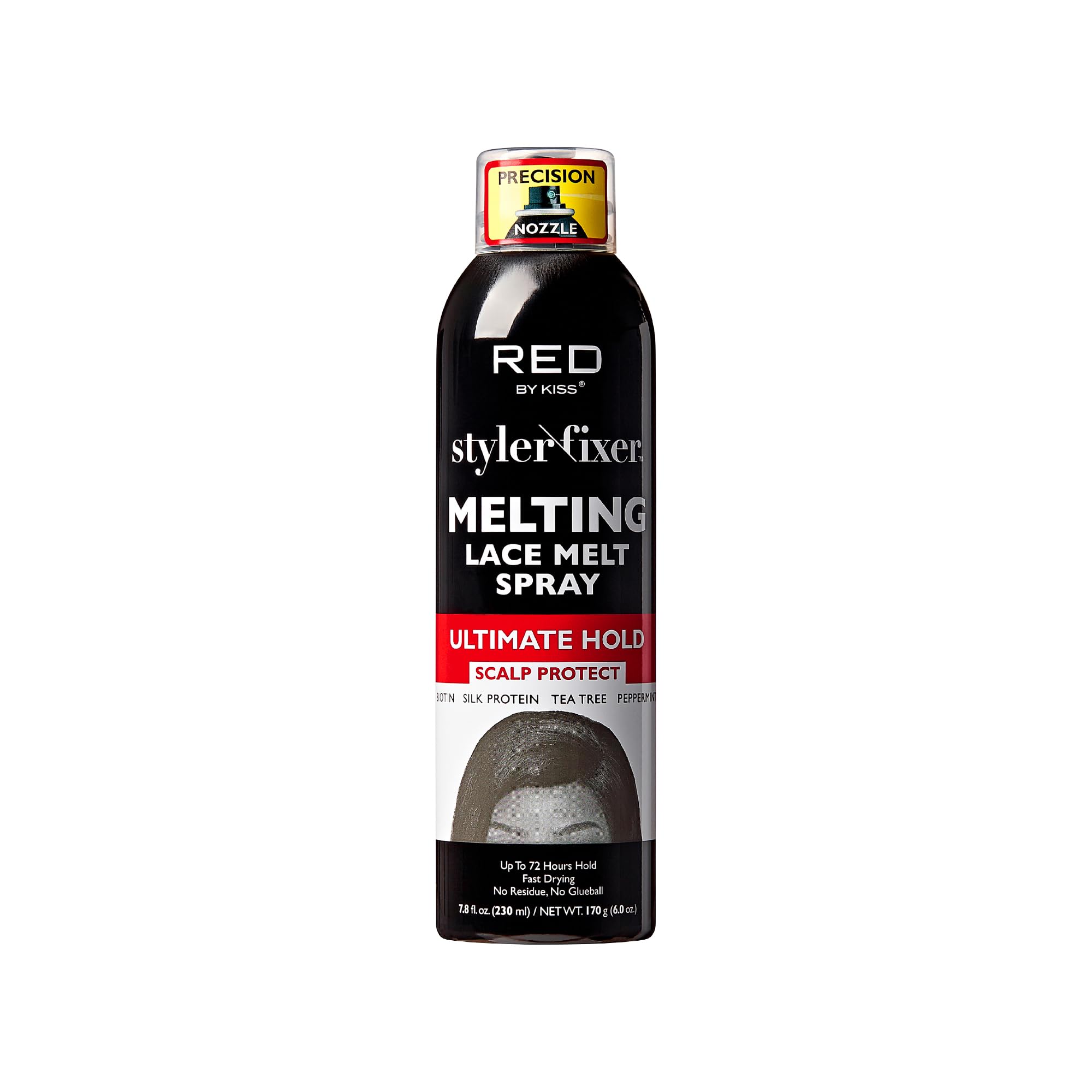 RED By Kiss Styler Fixer Melting Lace Melt Spray, Ultimate Hold, Scalp Protection, Fast Drying & No Residue, Strong Adhesion, Na