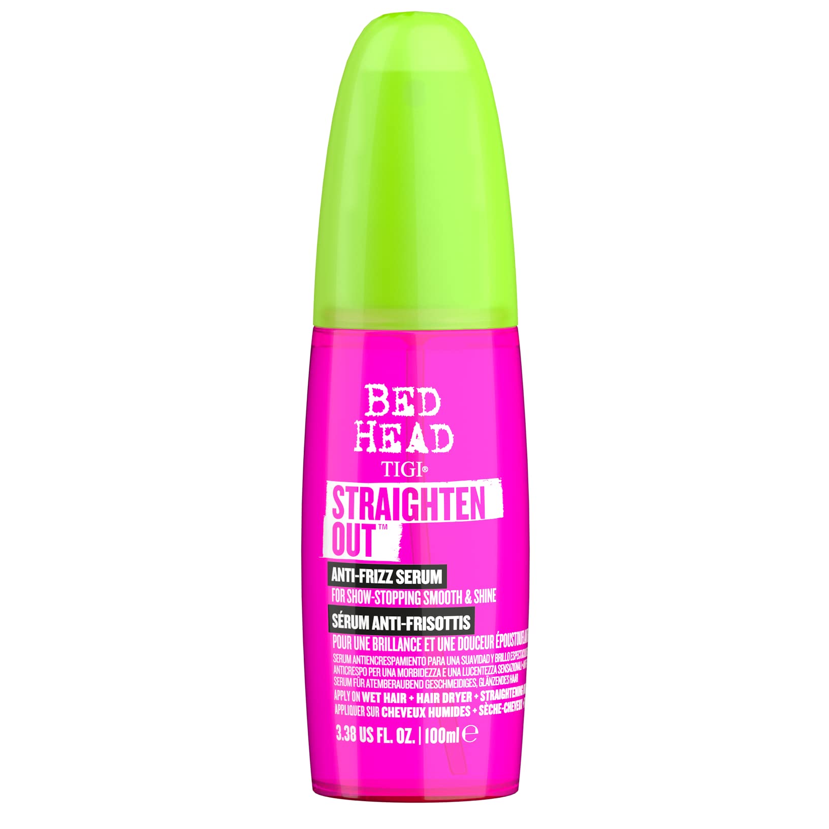 Bed Head By Tigi Straighten Out Anti Frizz Serum For Smooth Shiny Hair 3.38 Fl Oz