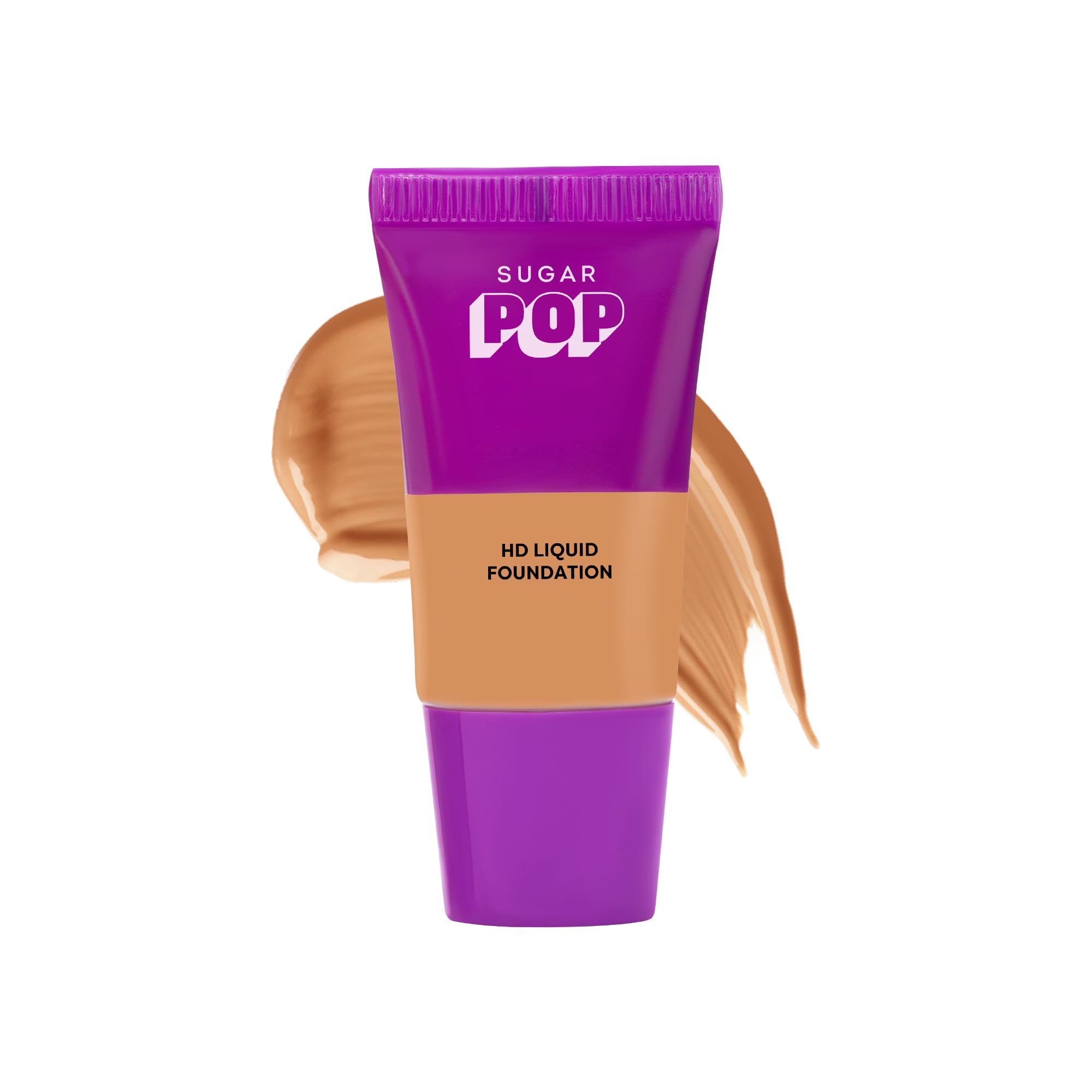Sugar Pop Hd Liquid Foundation Tube With Spf 30 | Lasts Upto 16Hrs | Full Coverage | Water-Resistant | Matte Finish | 18Ml - 15 