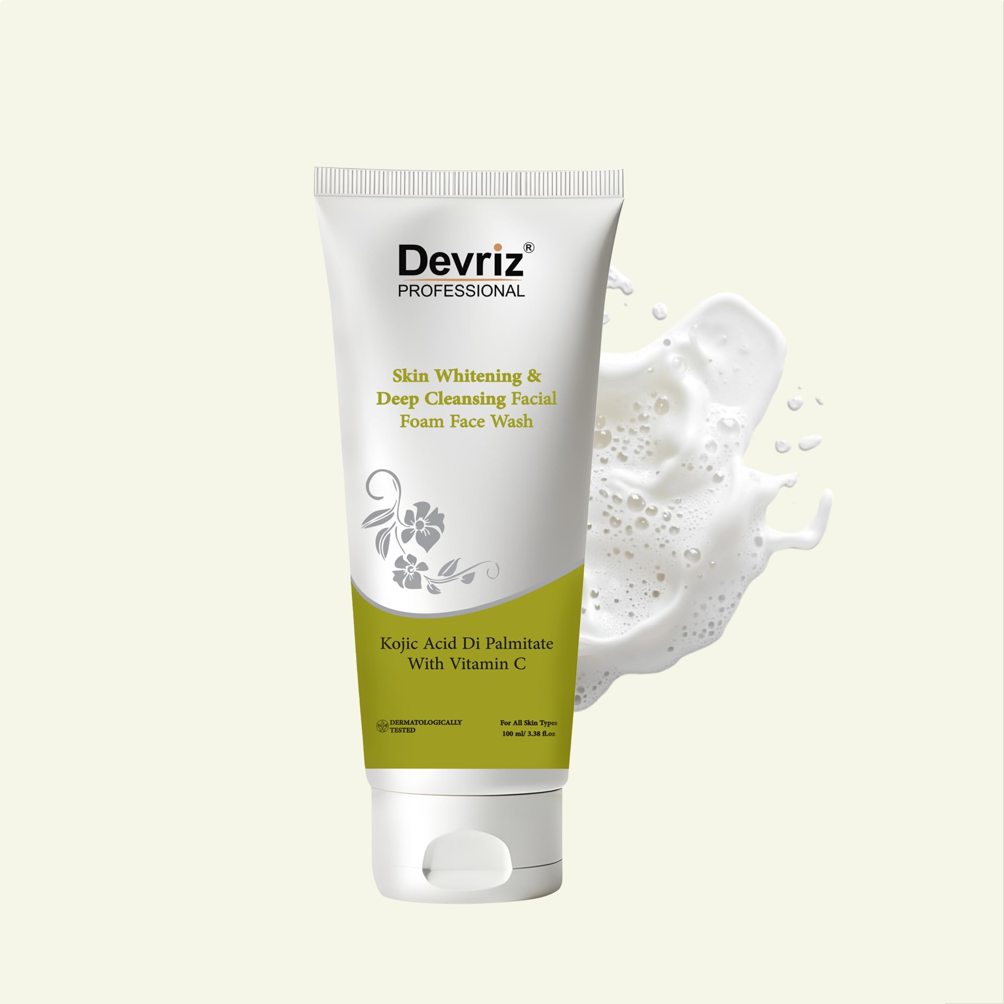 Devriz Vitamin Face Wash For Acne Scars, Pimple, Dark Spots, Skin Brightening| Oily, Dry, Sensitive, Normal Skin