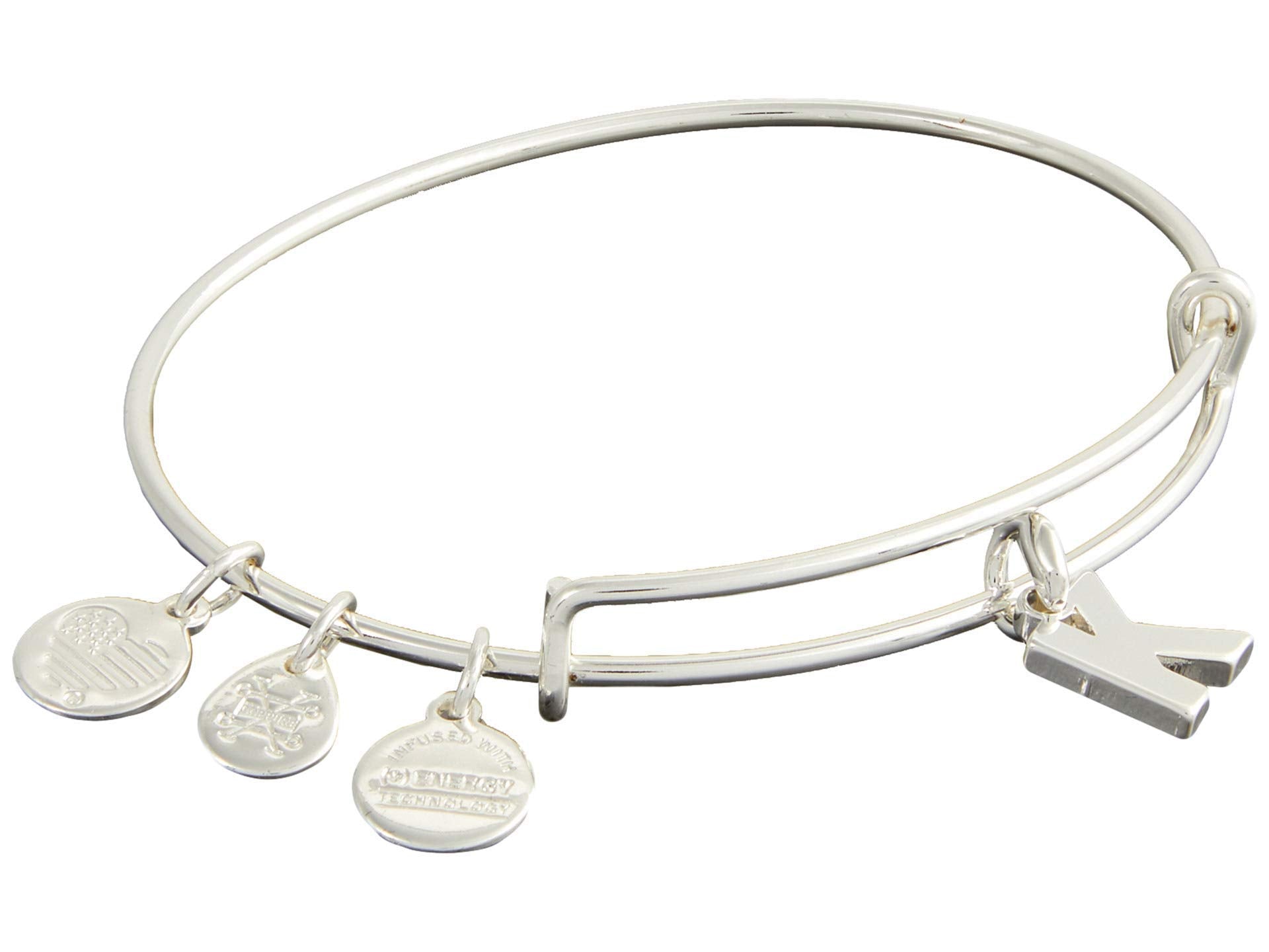 Alex and Ani Initial K Charm Bangle