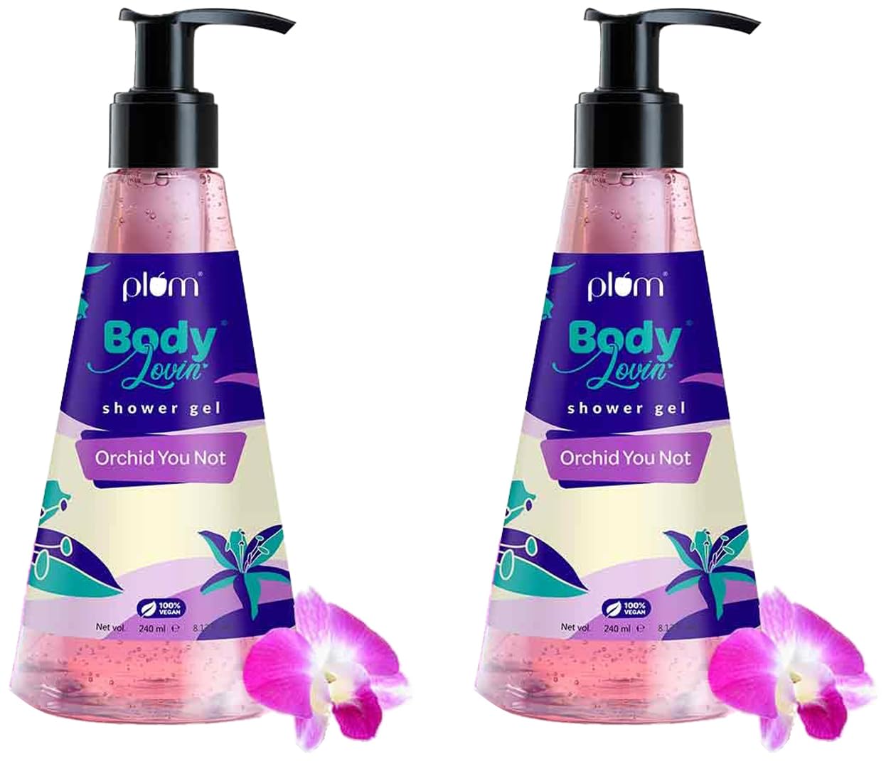 Plum Bodylovin Orchid-You-Not Shower Gel | Sls-Free Body Wash For Women | Long Lasting Fresh Floral Fragrance | Aloe-Infused No