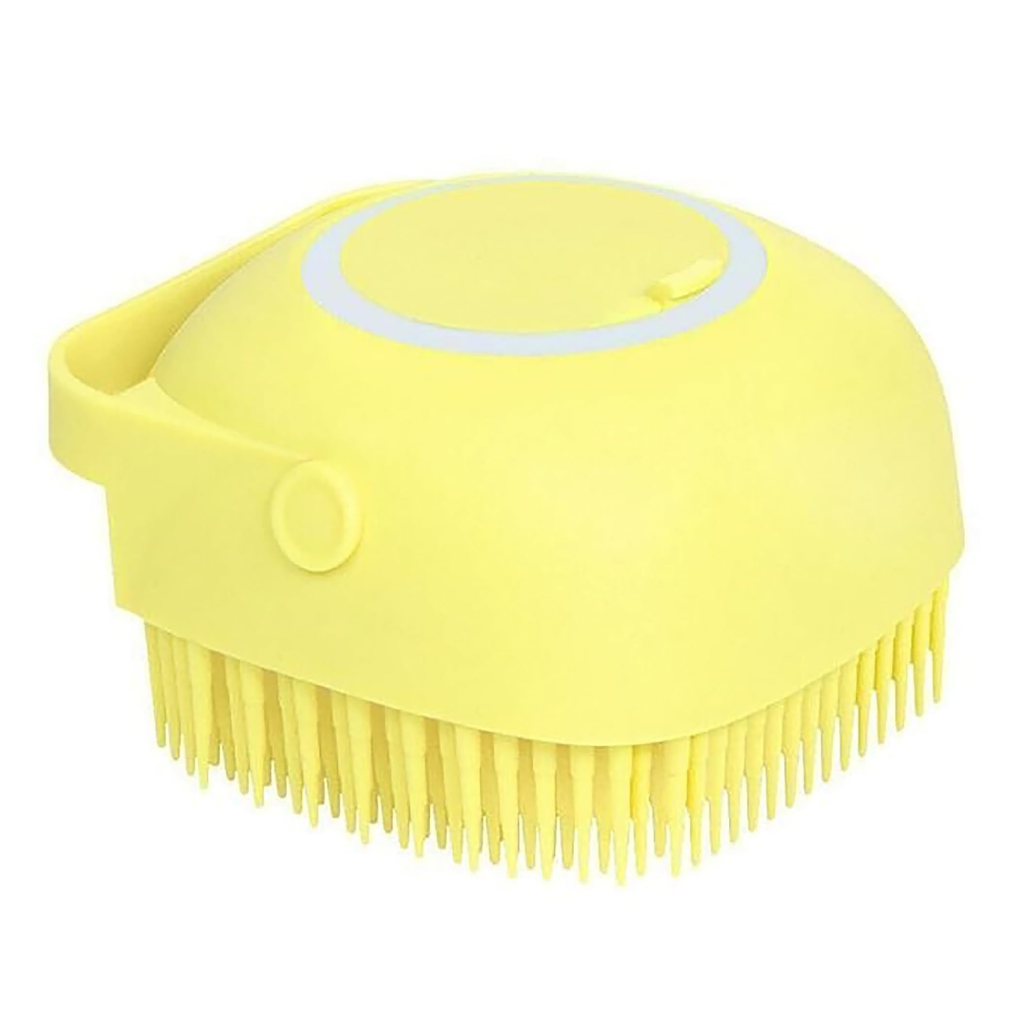 GLUN  Silicone Brush With Shower Gel Dispenser, Mud & Dirt_Removal With Soft Silicone Bristle With NonToxic Bath Brushes Pack O
