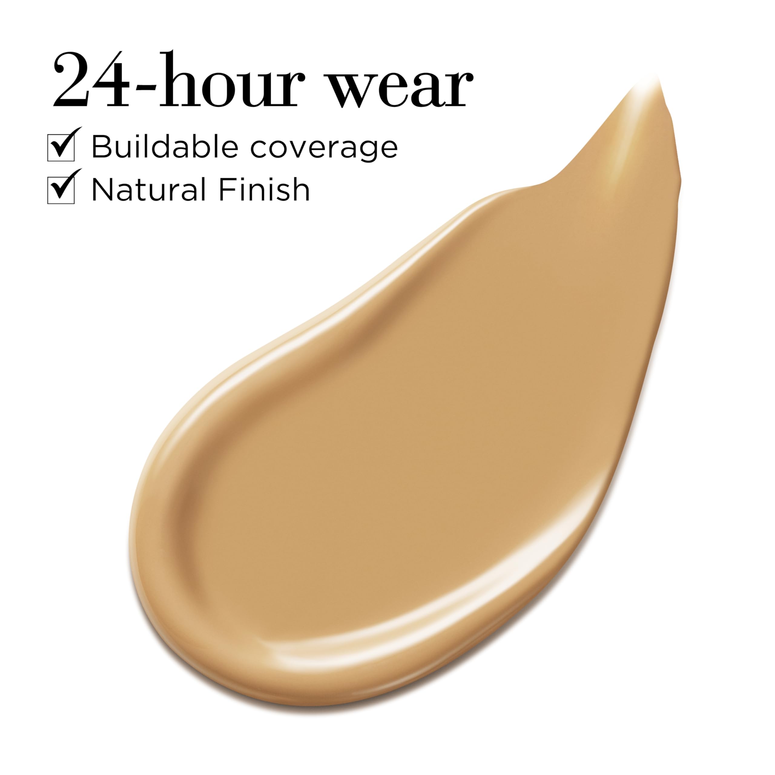 Elizabeth Arden Flawless Finish Liquid Foundation with Hyaluronic Acid, Vitamin C & E, Buildable Coverage, 160W (Light skin with