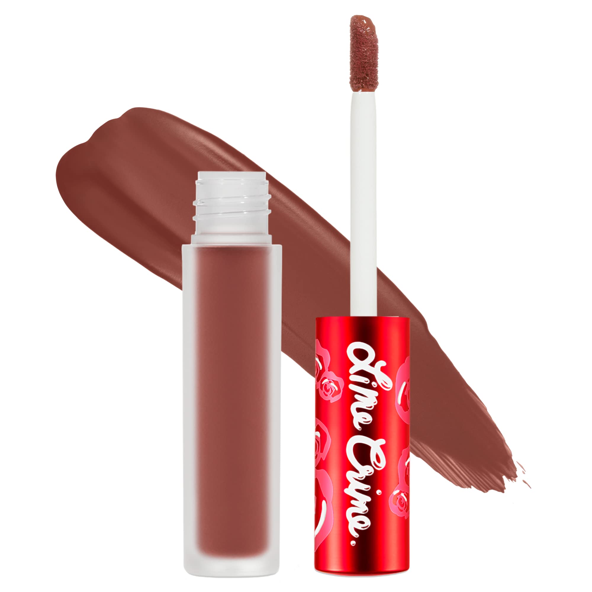 Lime Crime Velvetines Liquid Matte Lipstick, Cindy (Terracotta Brown) - Bold, Long Lasting Shades & Lip Lining - Stellar Color &