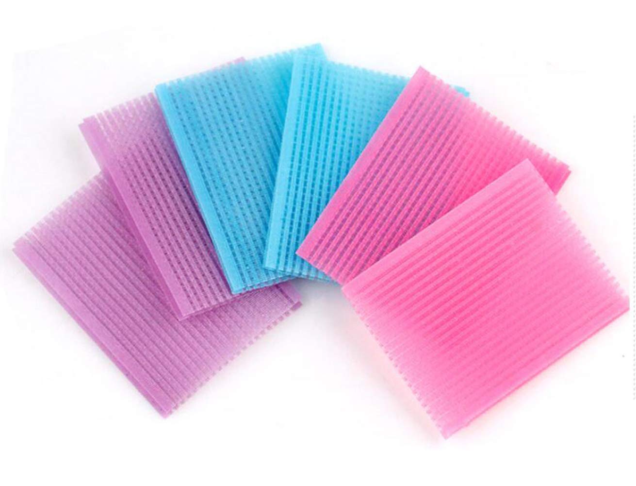 10 Pieces Colorful Magic Bangs Hair Sticker Square Nylon Hair Paste Pad Hair Fringe Fixed Clip Hairpin Care Tool for Makeup Acce