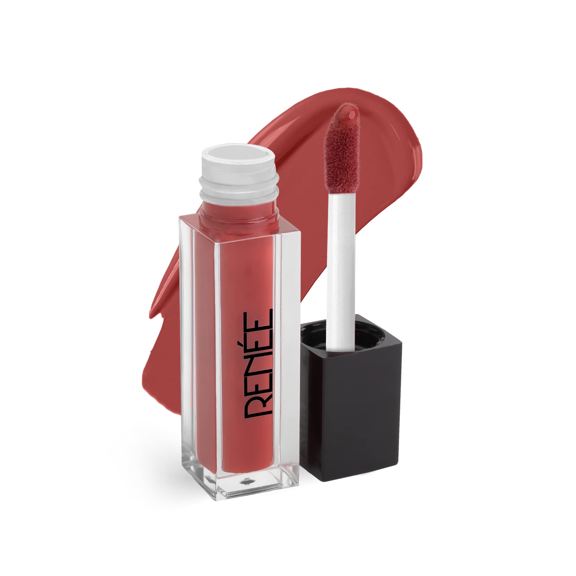 Renee Stay With Me Mini Matte Lipstick - Envy For Coral L Transfer Proof & Smudge-Proof | Long Lasting L Highly Pigmented L Velv