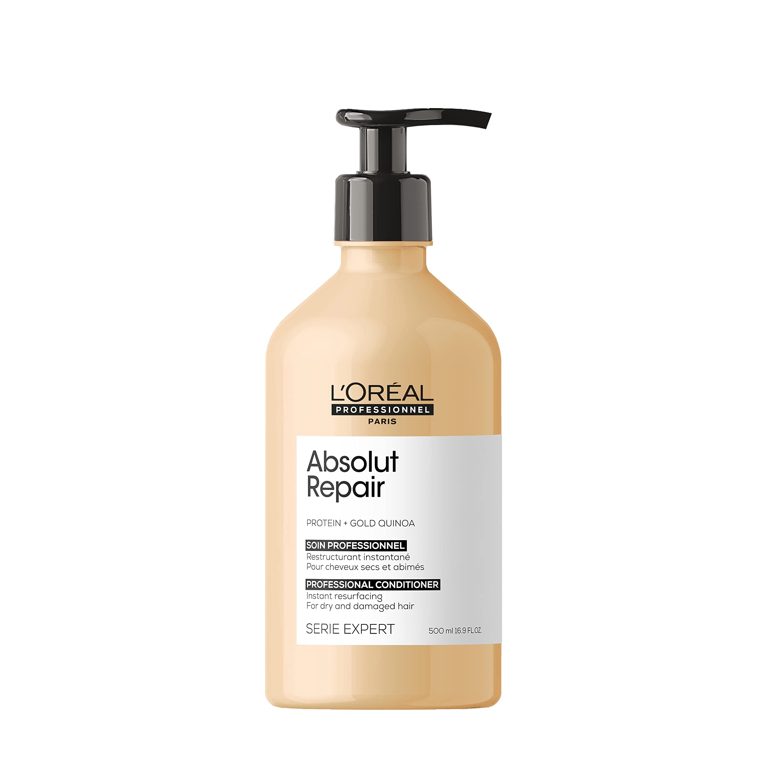 L'Oreal Professionnel Absolut Repair Conditioner | Protein Hair Treatment | Repairs Damage & Provides Shine | With Quinoa & Prot