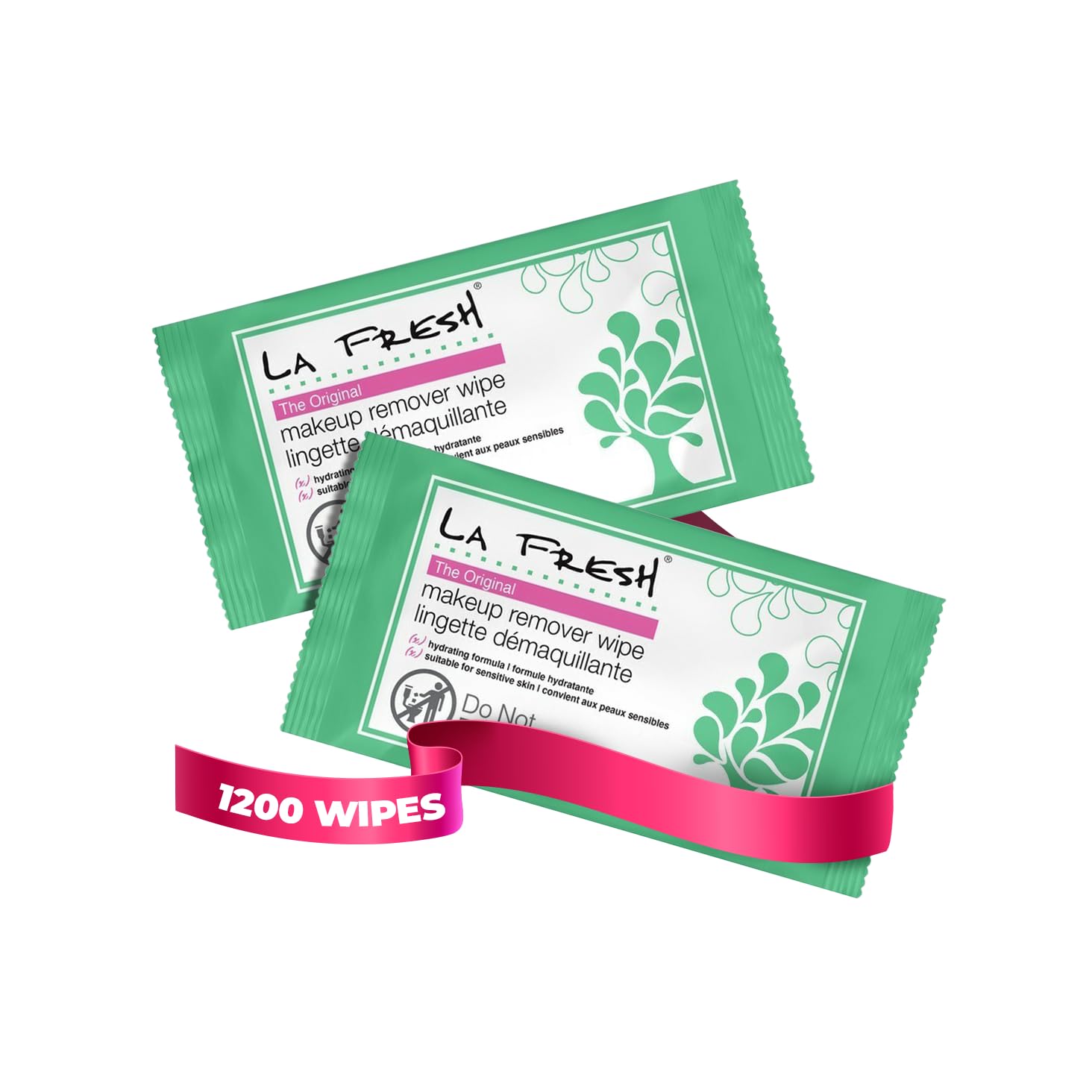La Fresh Makeup Remover Wipes With Vitamin E For Waterproof Makeup - Face Cleansing Wipes, Case Of 1200Ct Facial Wipes - Skin Ca